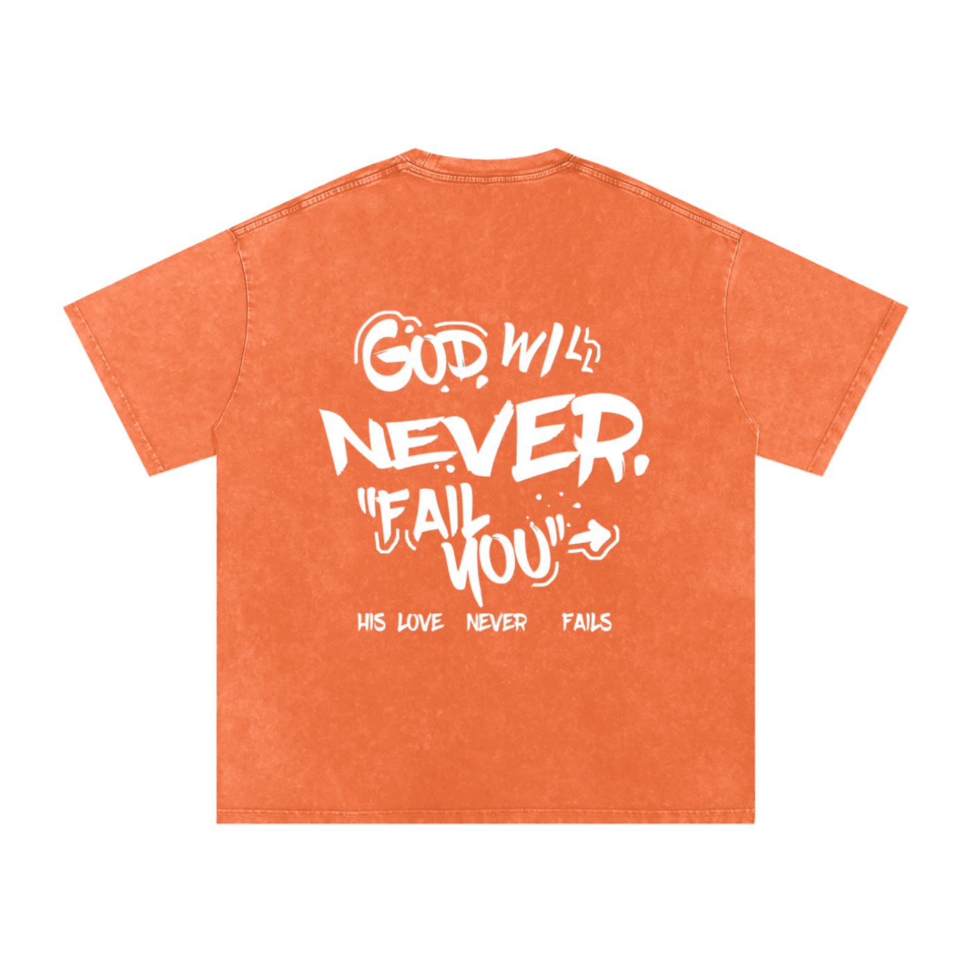 "Jesus is my everything" Snow Washed Oversized Cotton T-Shirt