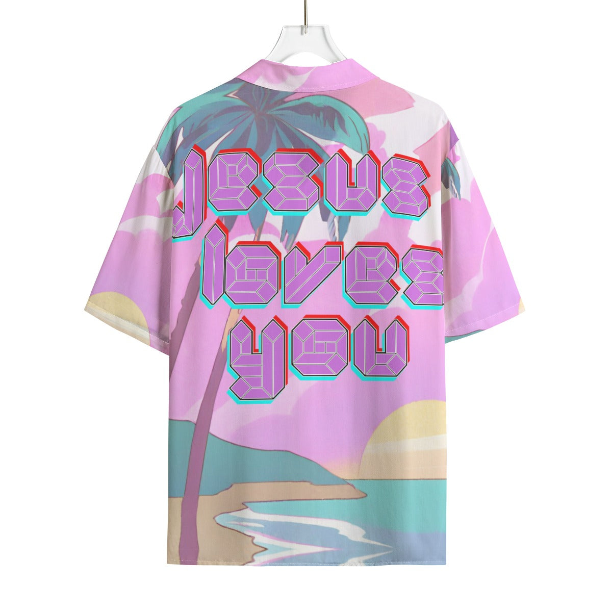 Jesus Loves You Hawaiian Rayon Shirt