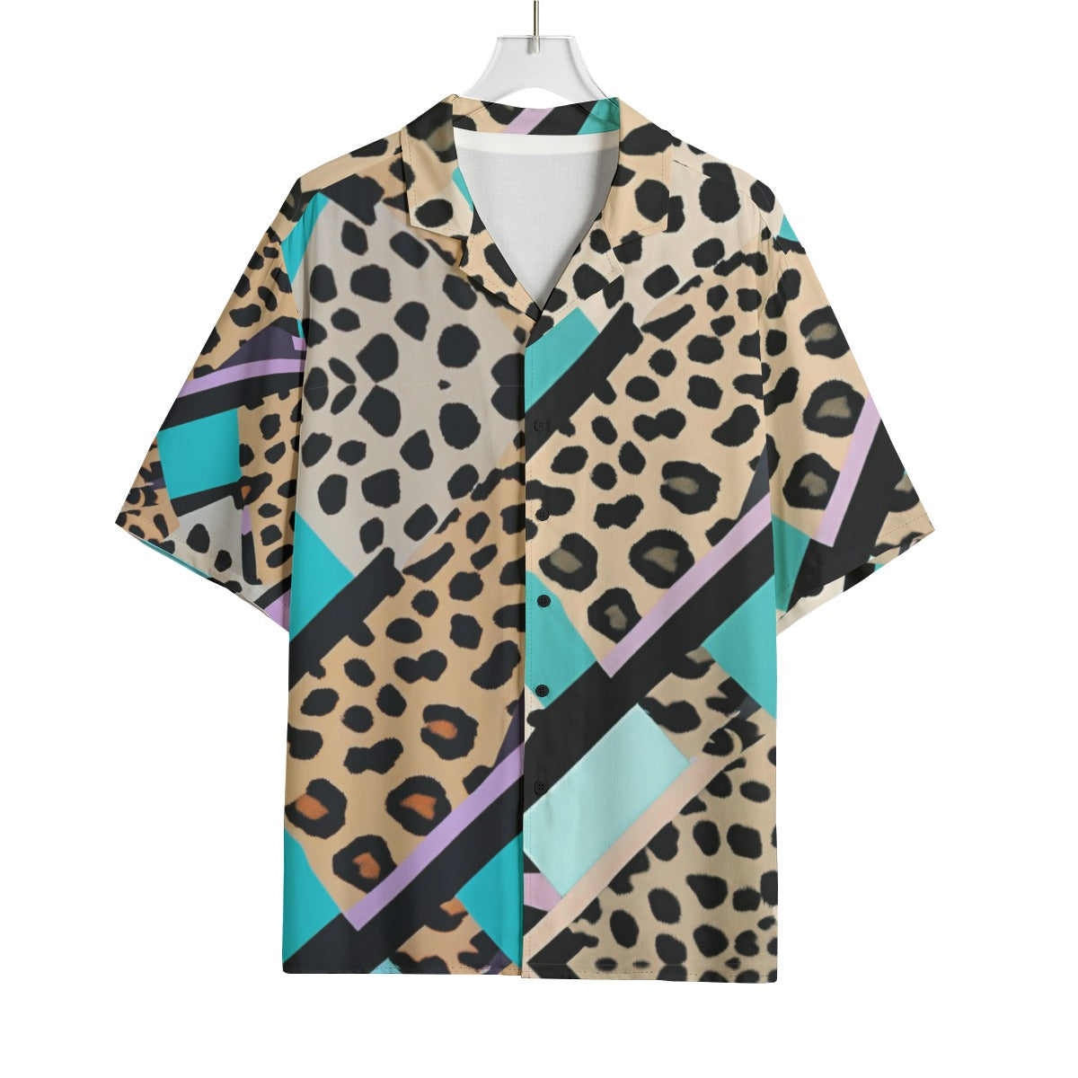 Jesus Saves Leopard Hawaiian Rayon Shirt