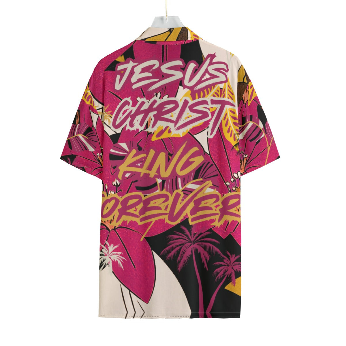 Jesus Christ King Forever Rayon shirt With Pocket