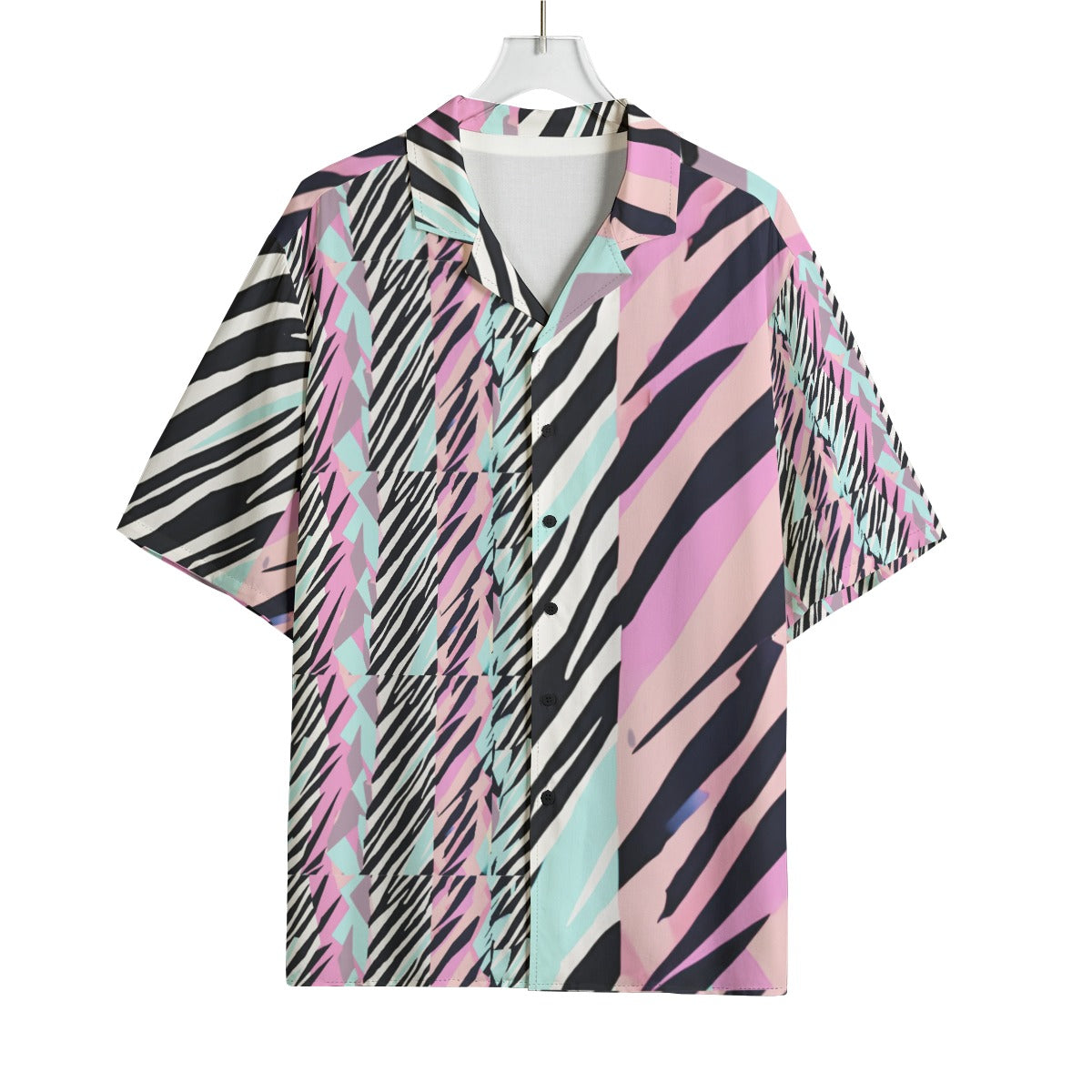 Jesus is Coming Zebra Hawaiian Rayon Shirt