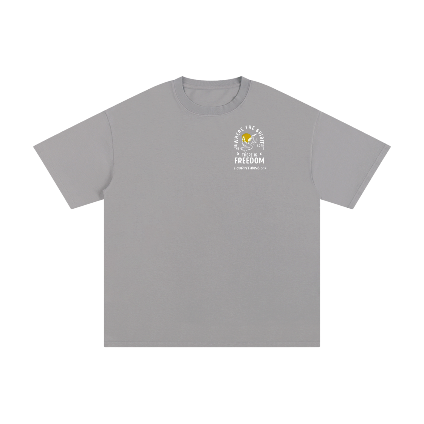 2 Corinthians 3:17 Unisex Pure Cotton T-Shirt