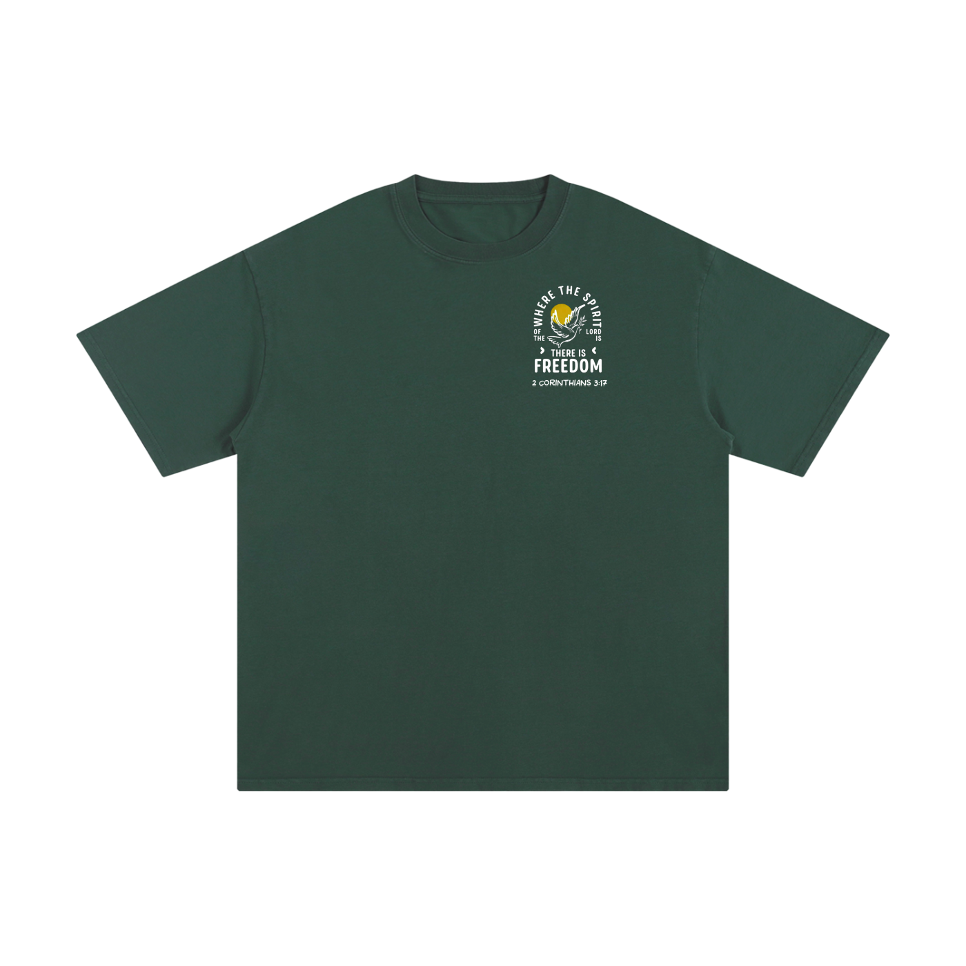 2 Corinthians 3:17 Unisex Pure Cotton T-Shirt