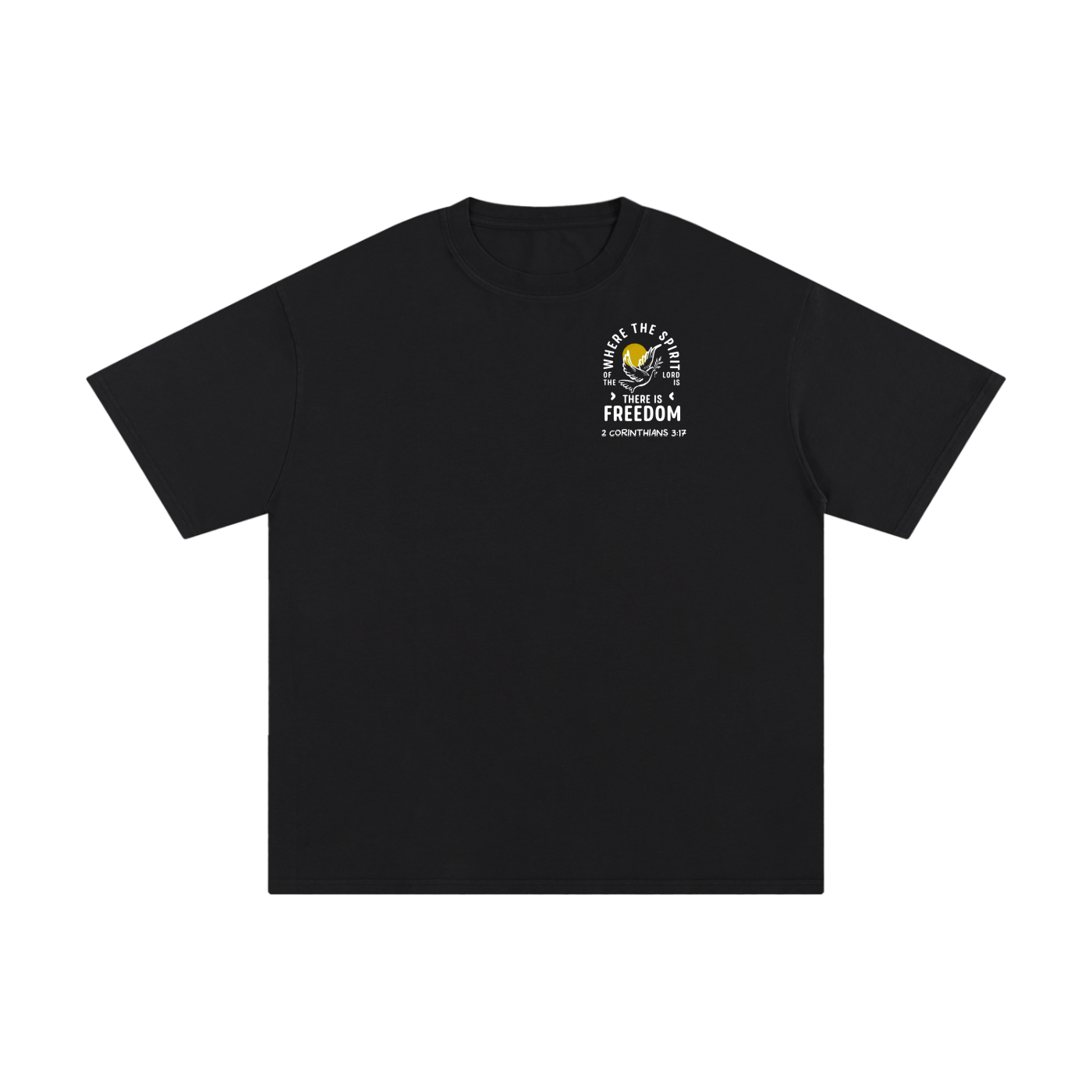 2 Corinthians 3:17 Unisex Pure Cotton T-Shirt