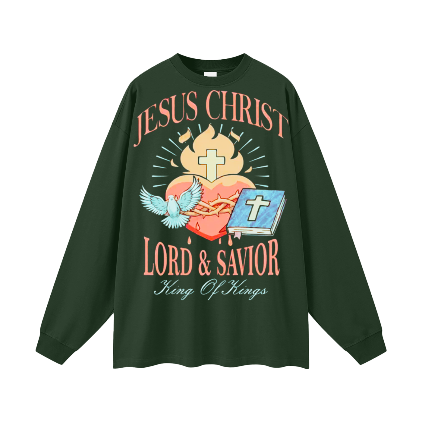 "Lord and Savior" Oversized Unisex Long Sleeve T-Shirt