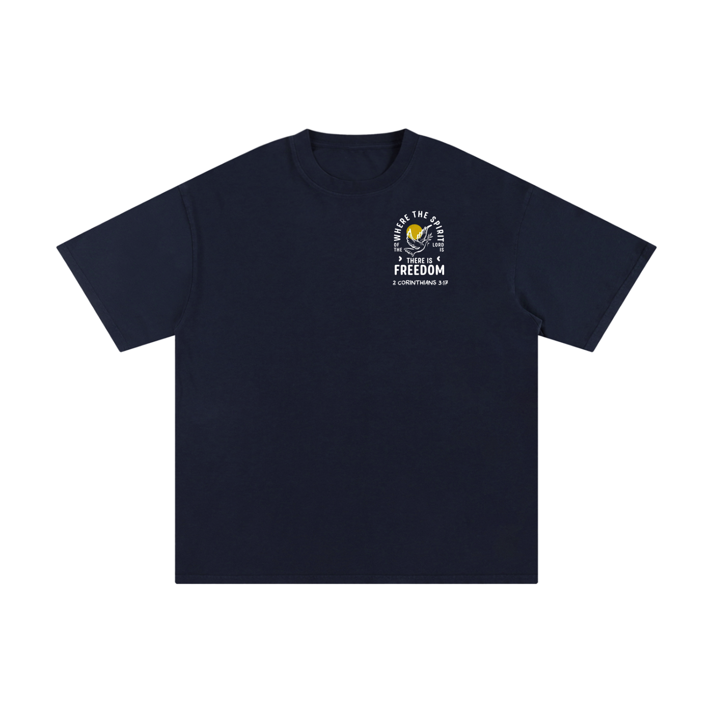2 Corinthians 3:17 Unisex Pure Cotton T-Shirt