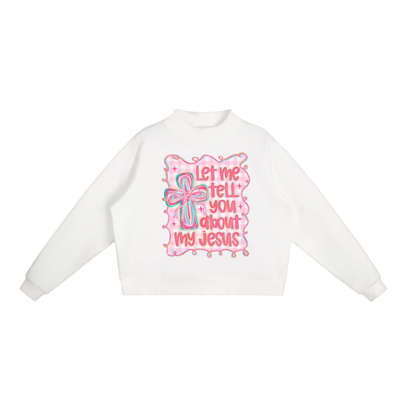 "My Jesus" Women's Essential Fleece Mid-Neck Crew Sweatshirt
