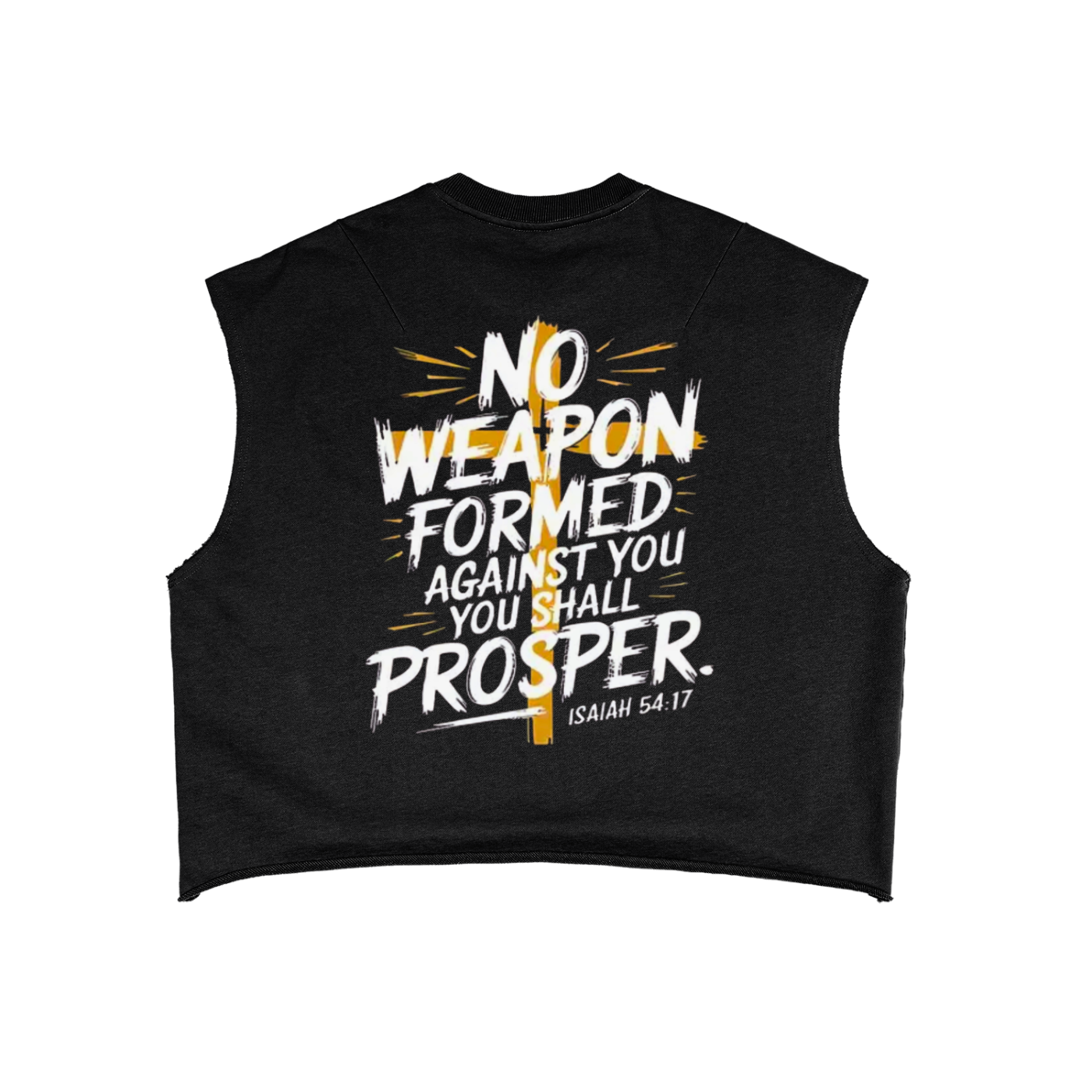 "Isaiah 54:17" French Terry Boxy Tank Top