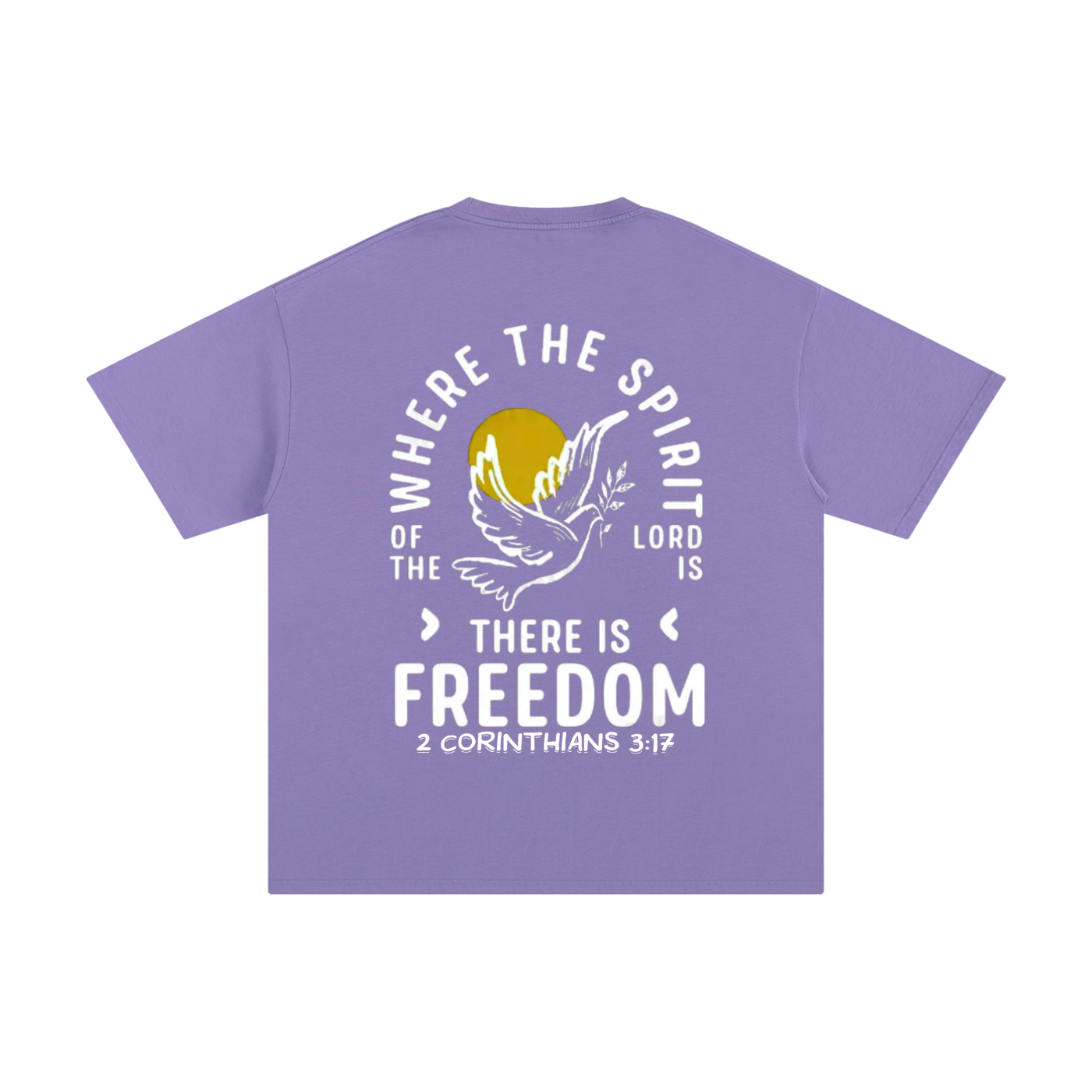 2 Corinthians 3:17 Unisex Pure Cotton T-Shirt