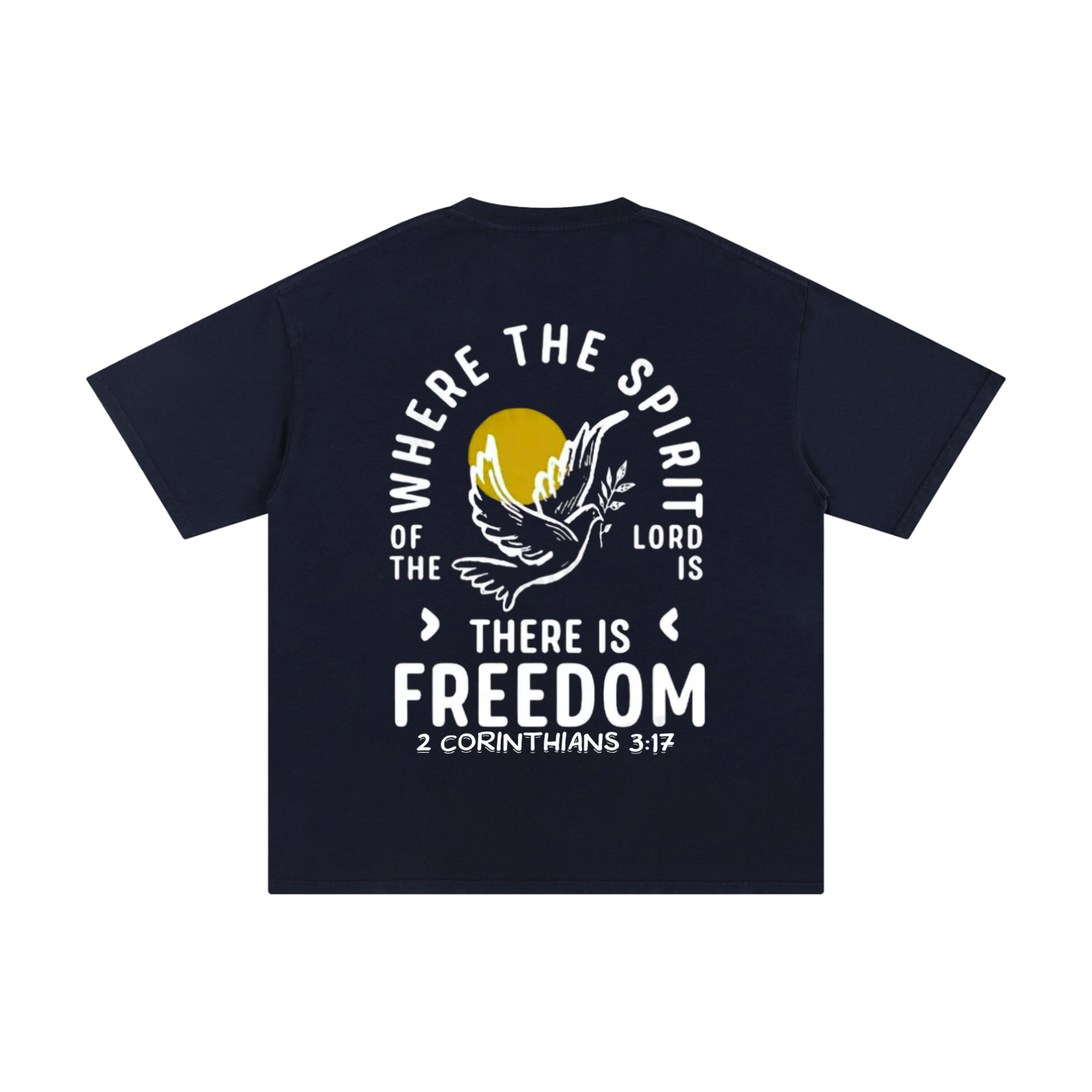 2 Corinthians 3:17 Unisex Pure Cotton T-Shirt