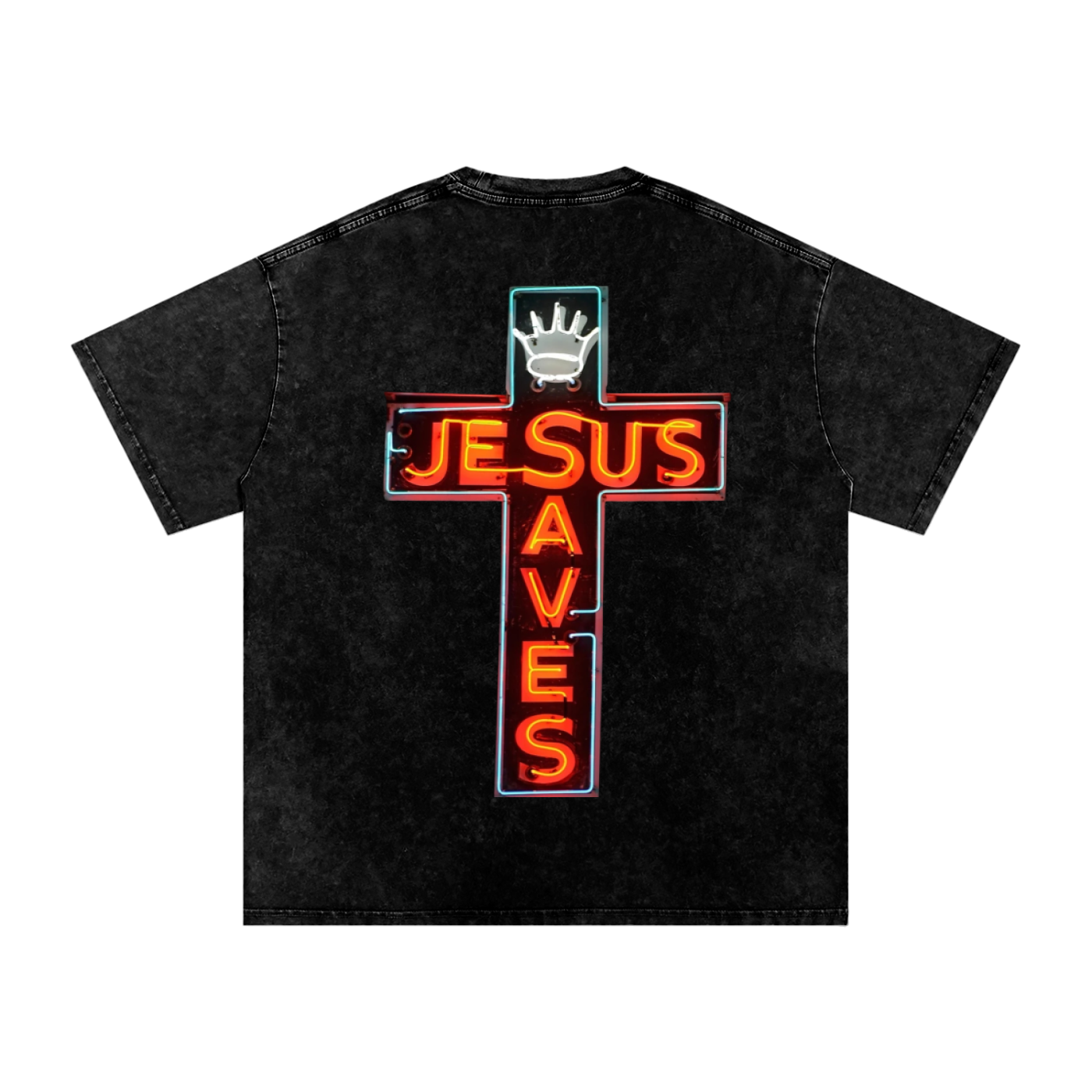 "HOPE" Snow Washed Oversized Cotton T-Shirt