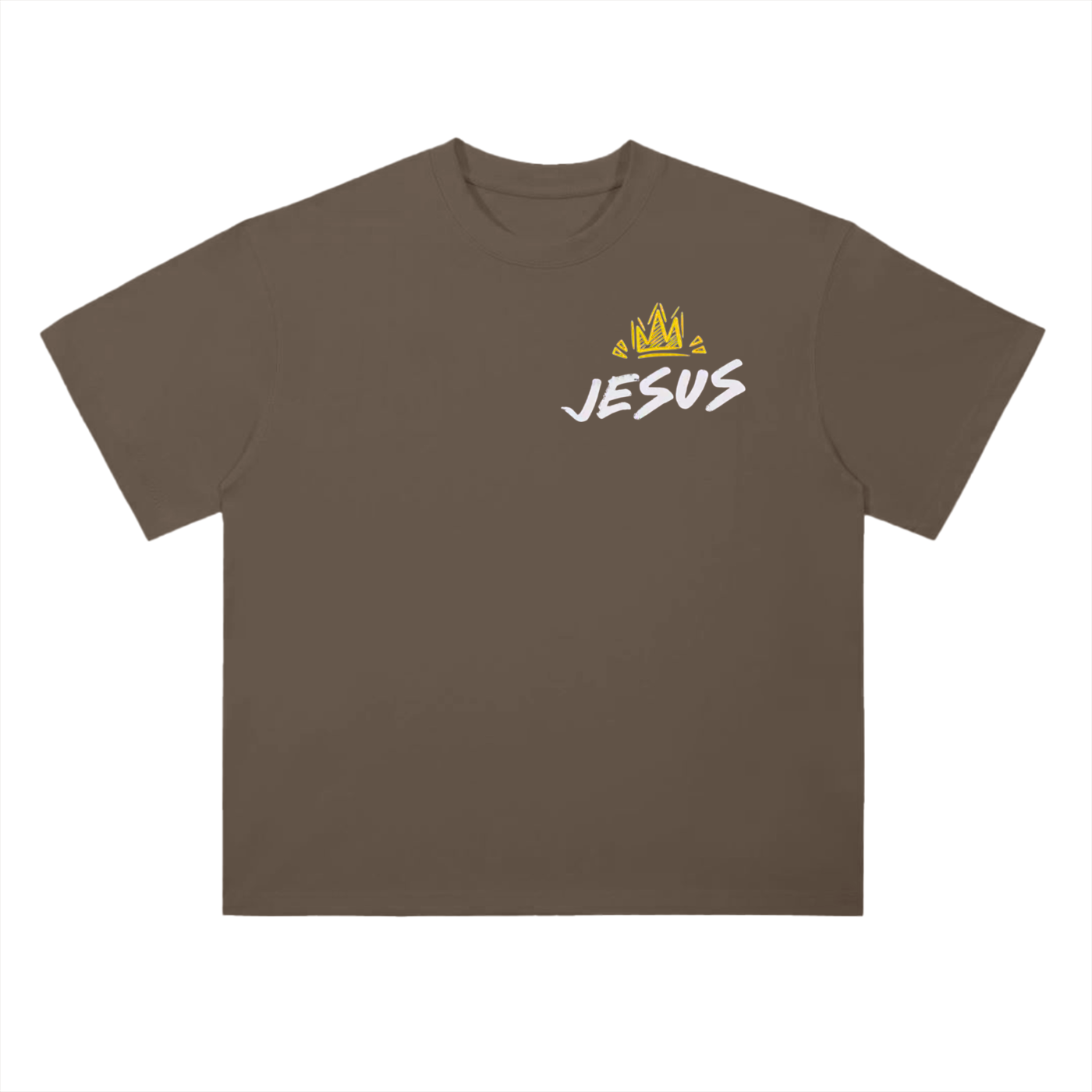 "Jesus is King" Heavyweight Drop Shoulder Cotton T-Shirt
