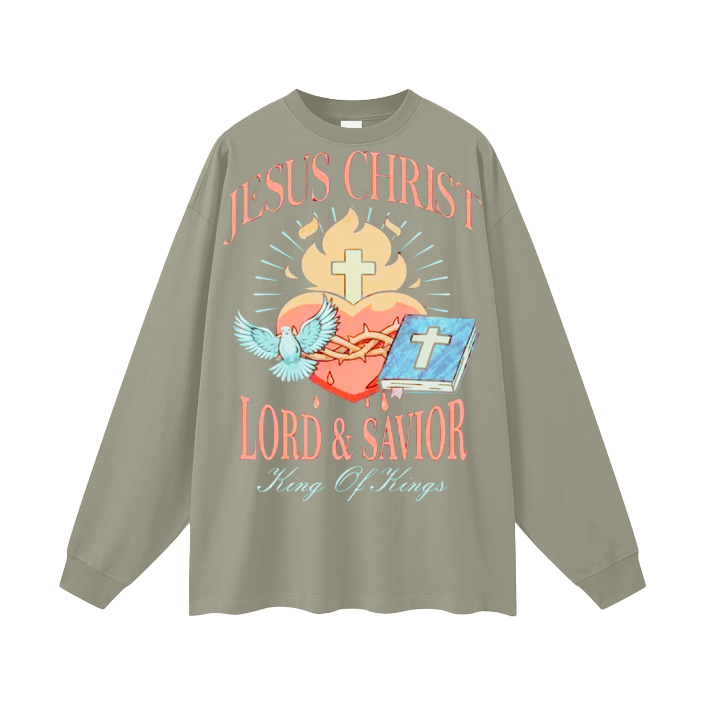 "Lord and Savior" Oversized Unisex Long Sleeve T-Shirt