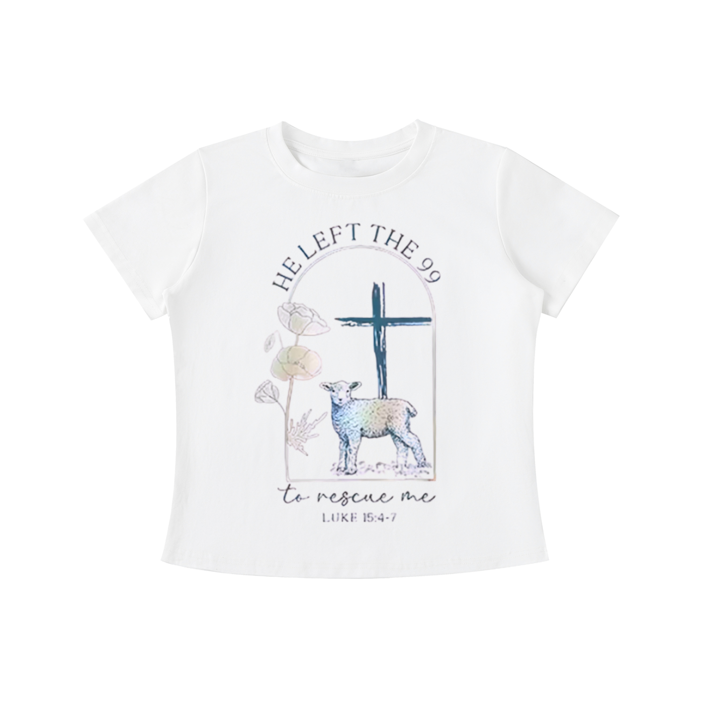 "He Left the 99" Women's Vintage Wash Slim Fit T-shirt