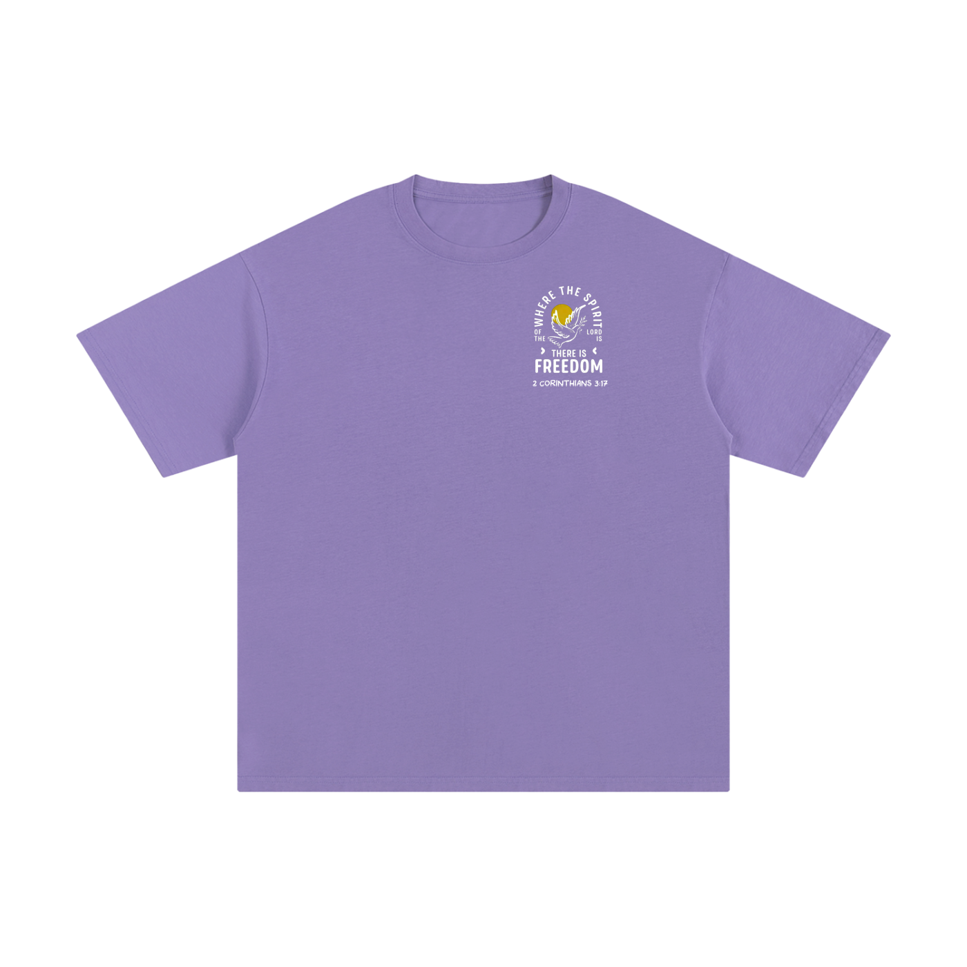 2 Corinthians 3:17 Unisex Pure Cotton T-Shirt