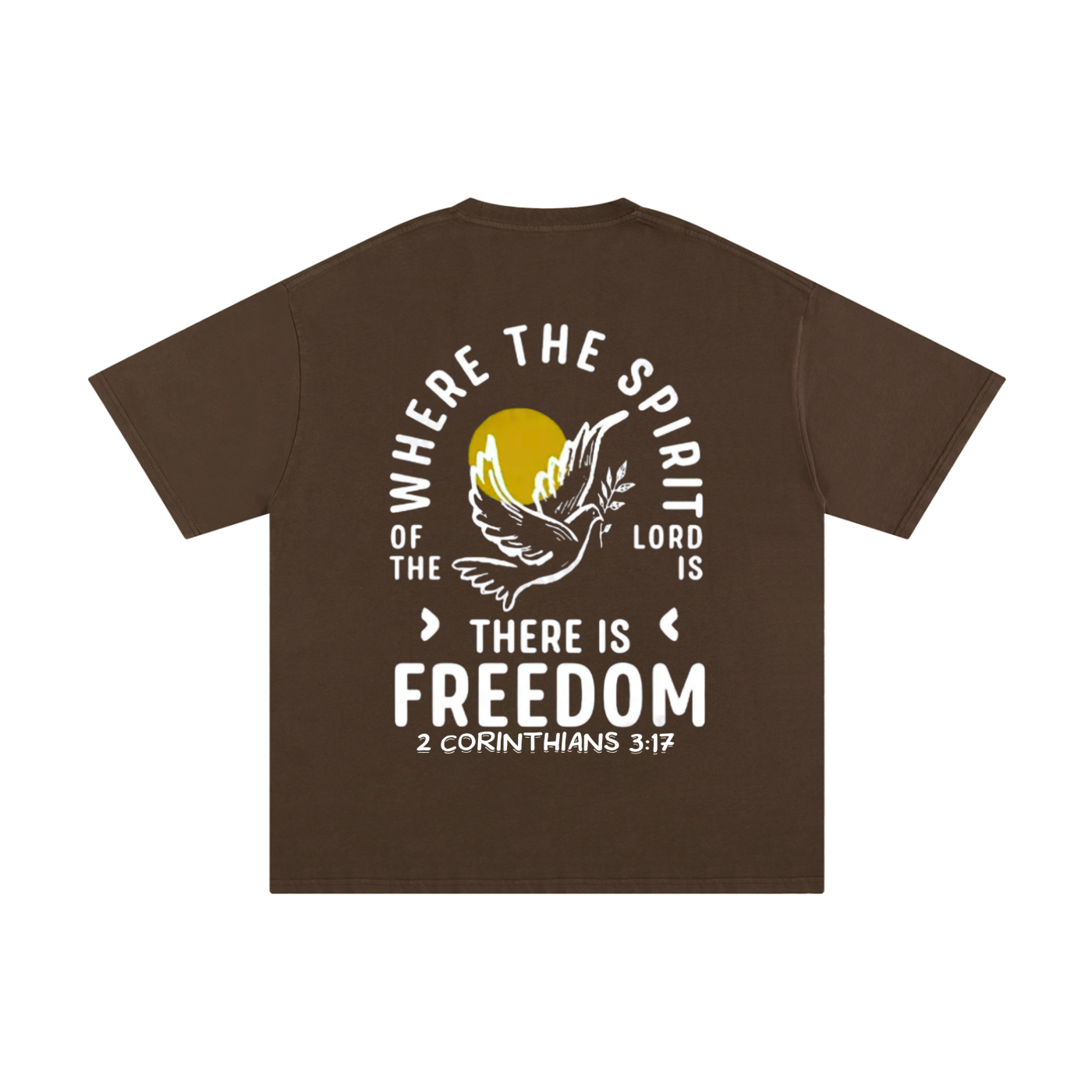 2 Corinthians 3:17 Unisex Pure Cotton T-Shirt