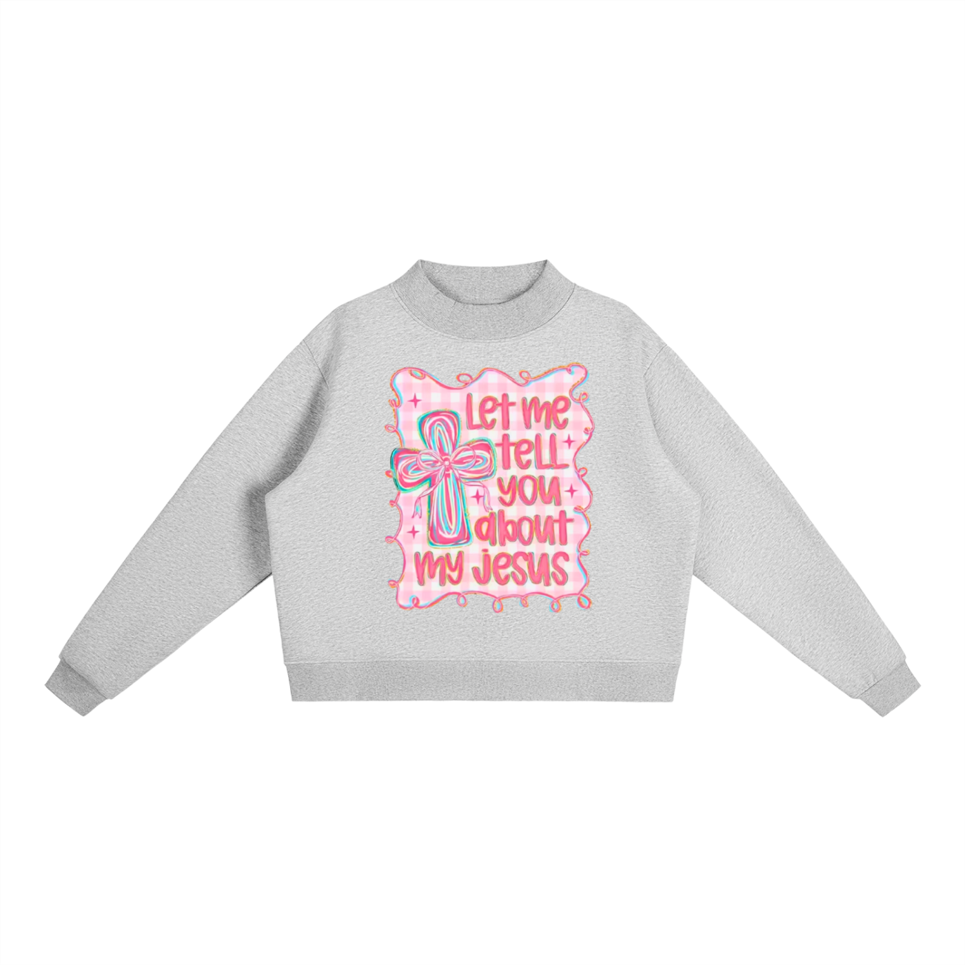 "My Jesus" Women's Essential Fleece Mid-Neck Crew Sweatshirt