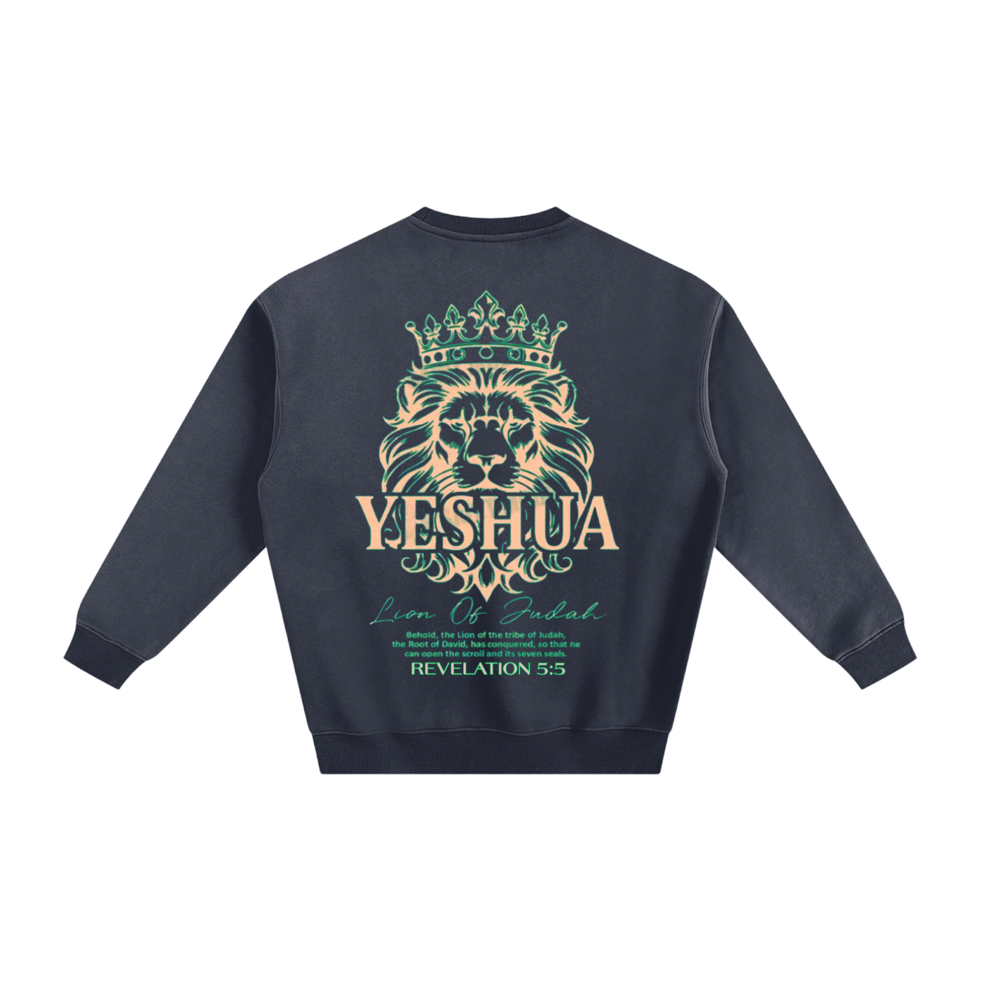LION of JUDAH" Revelation 5:5" Fleeced Sweatshirt
