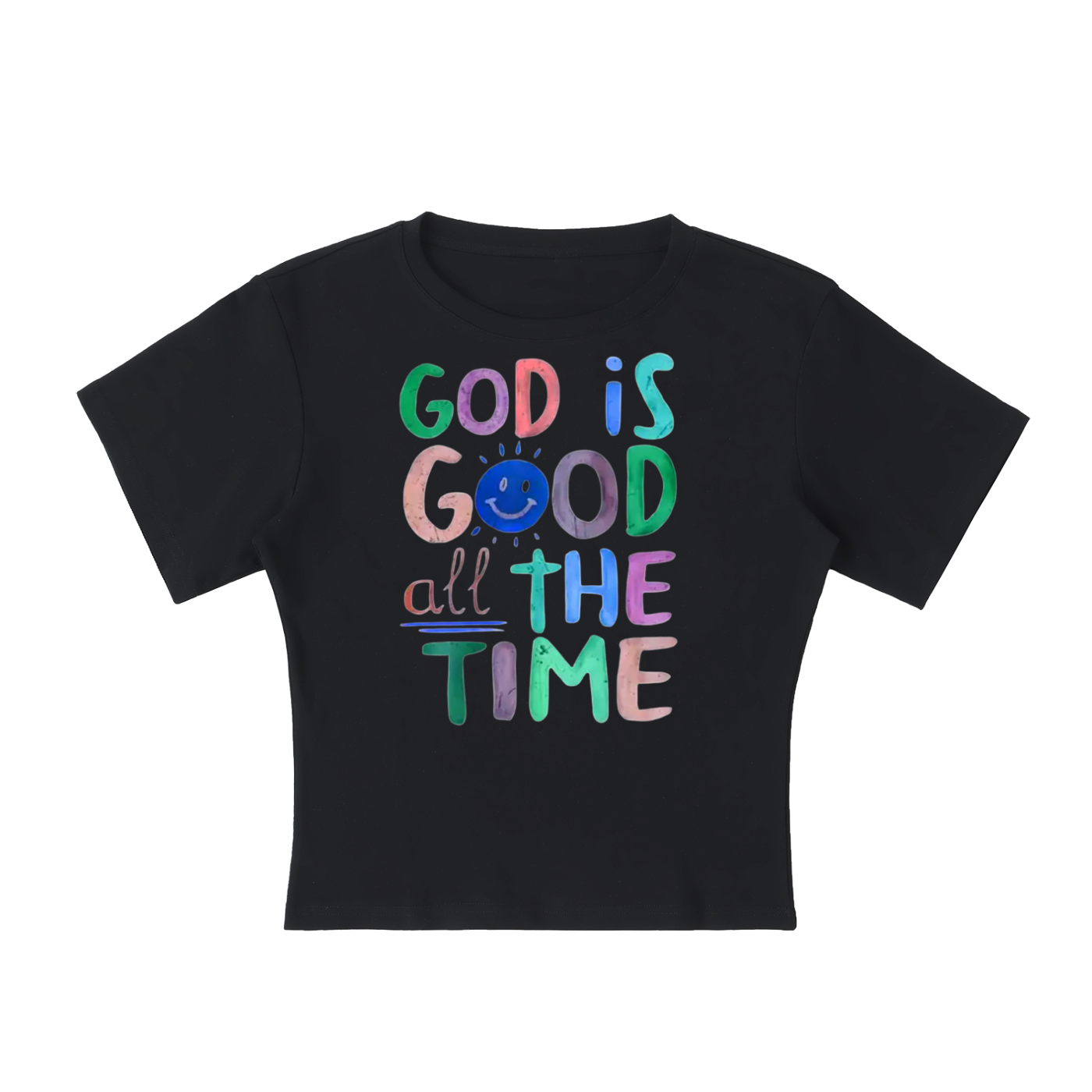 "God is good" Women's Lightweight Cocoon Shape Short Sleeve Top