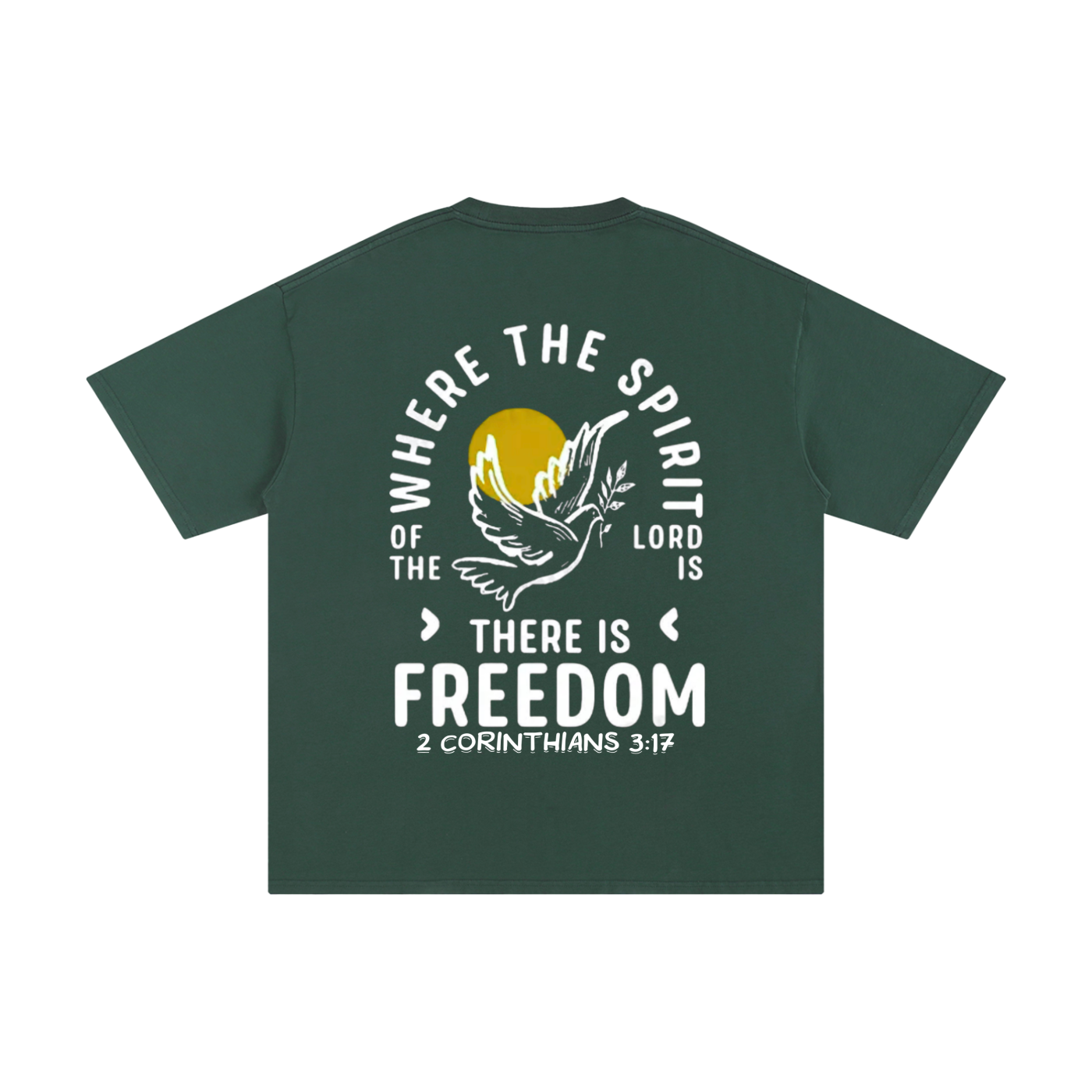 2 Corinthians 3:17 Unisex Pure Cotton T-Shirt