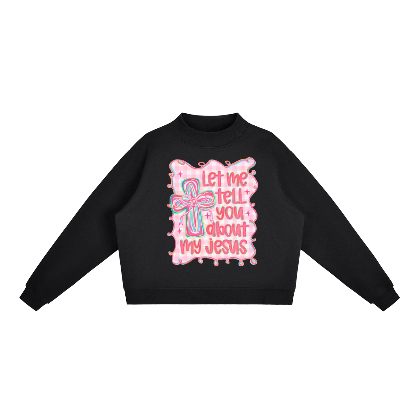 "My Jesus" Women's Essential Fleece Mid-Neck Crew Sweatshirt