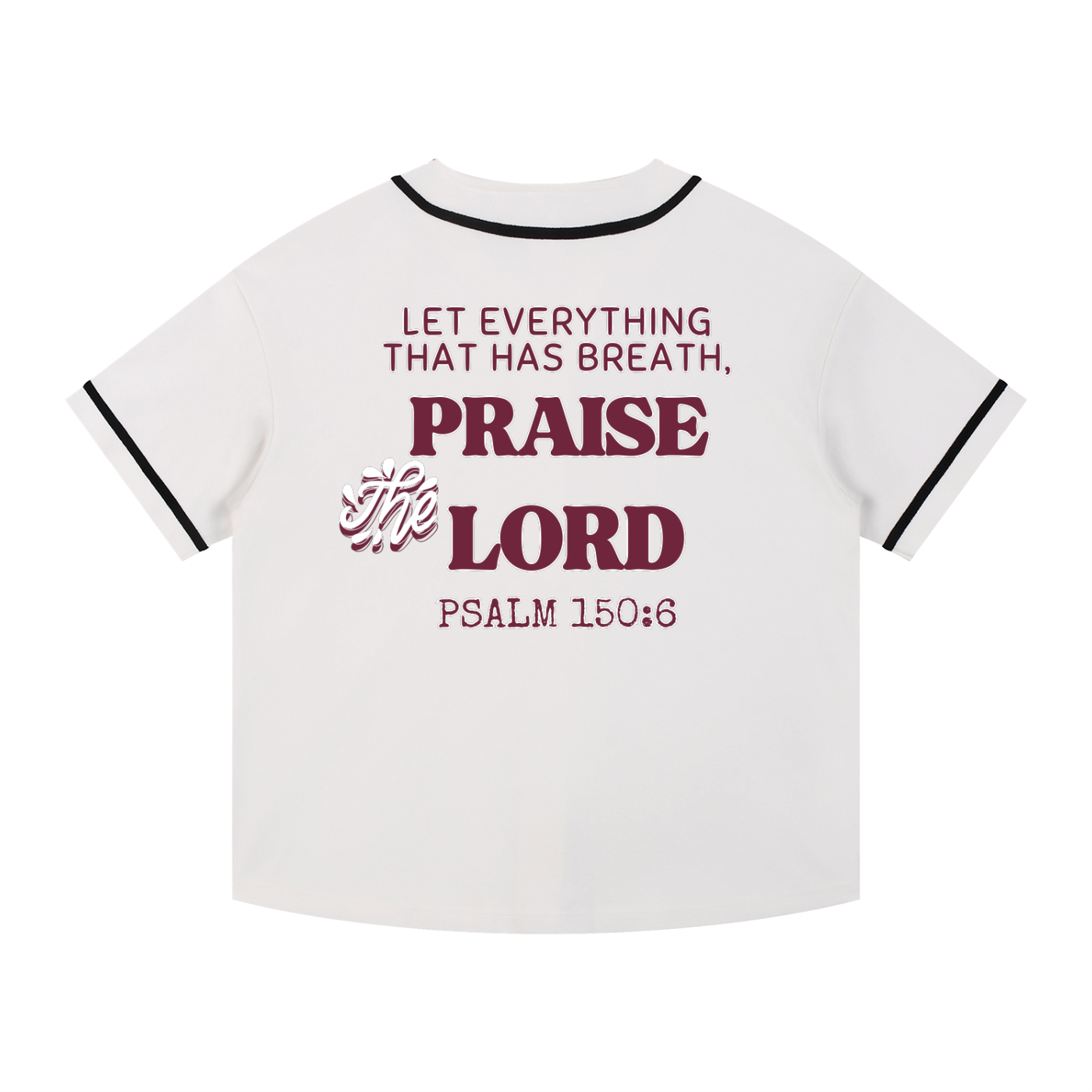 King Jesus Contrast Piped Button-Up Jersey