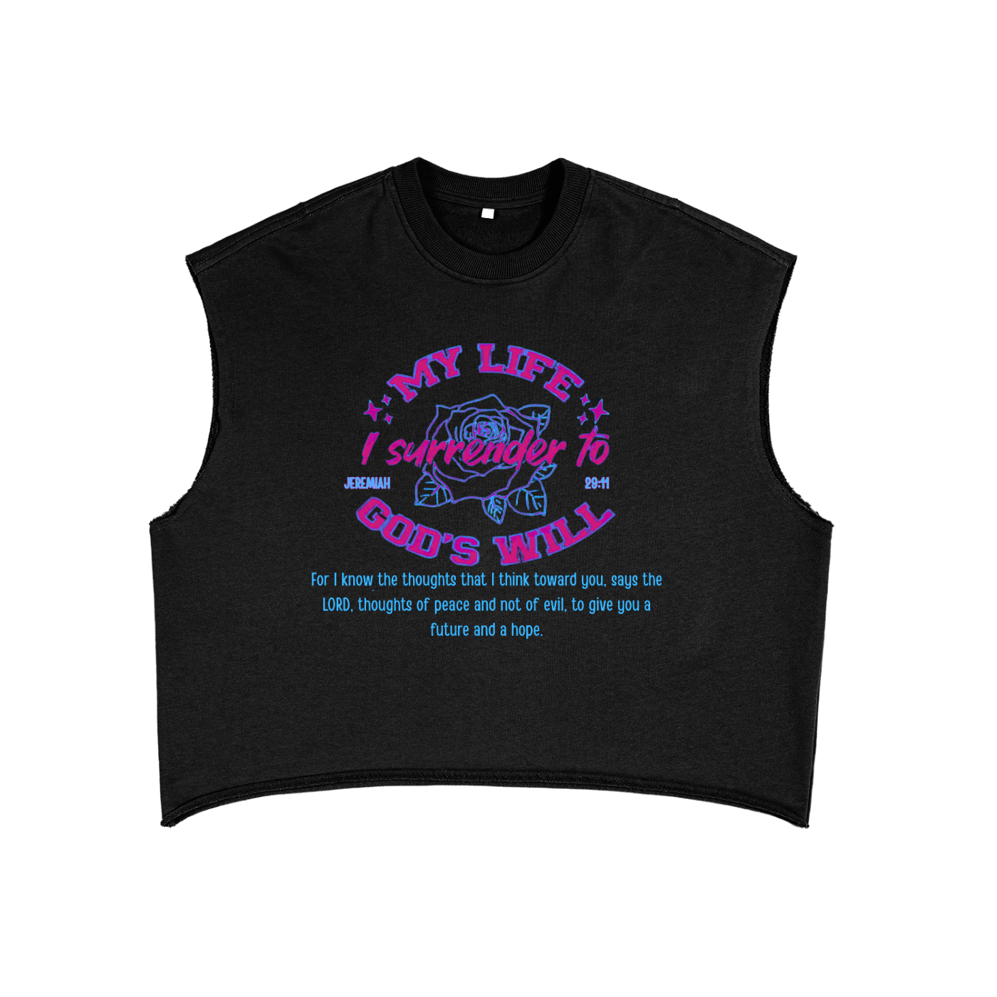 "I Surrender" French Terry Boxy Tank Top