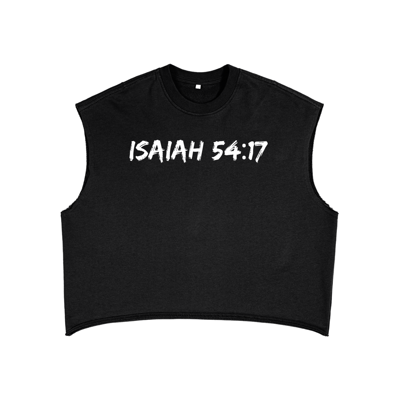 "Isaiah 54:17" French Terry Boxy Tank Top