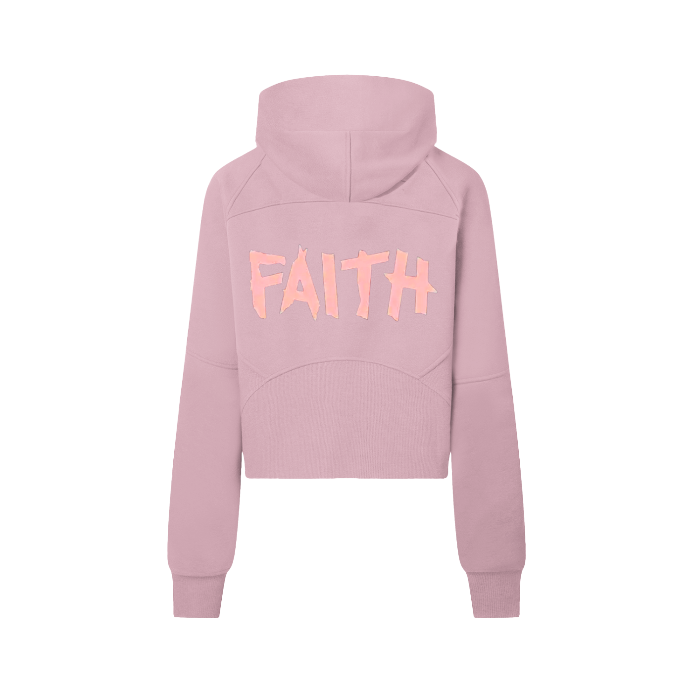 "Faith" Women's Cropped Half-Zip Hoodie