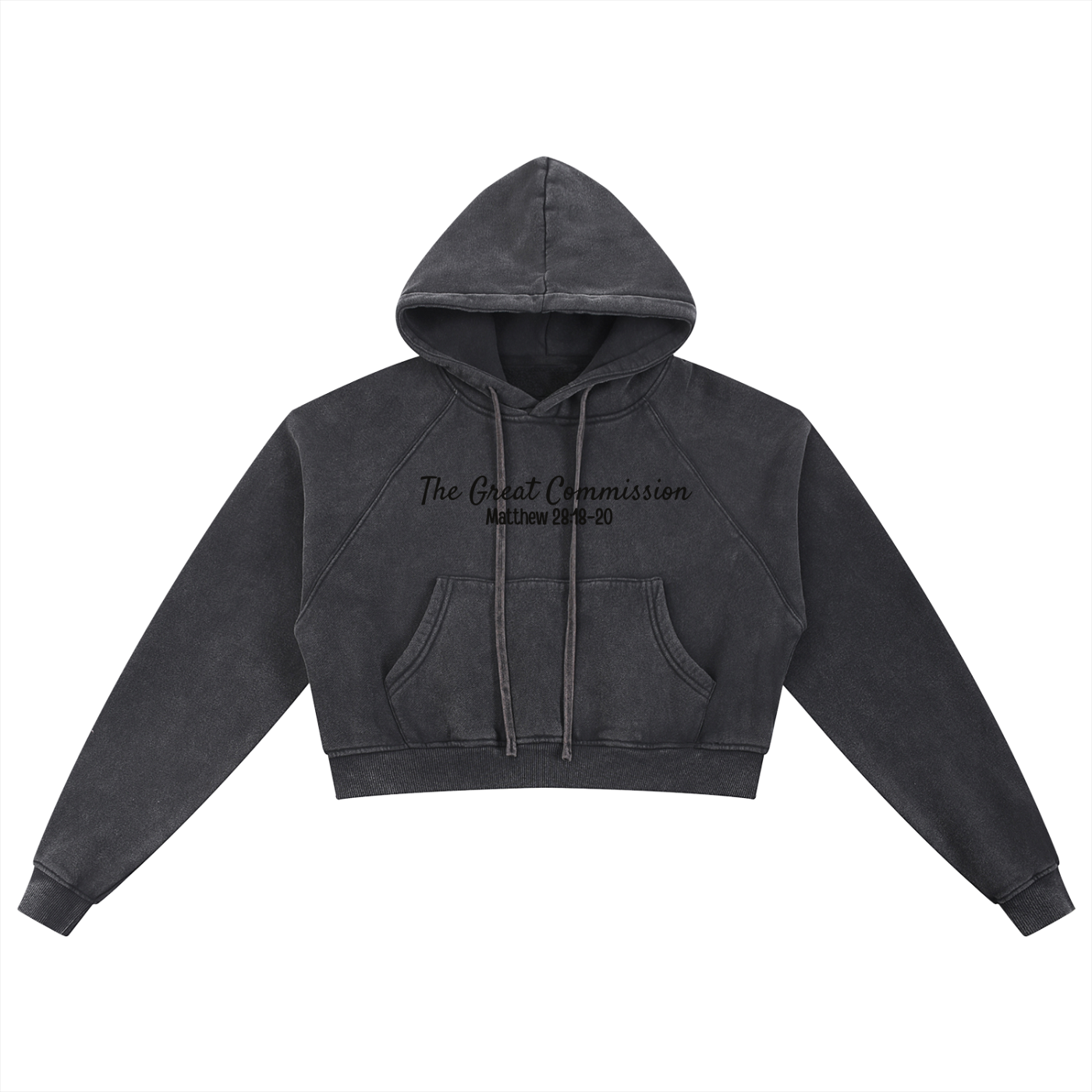 "Spread the Gospel" Women's Snow Washed Cropped Hoodie