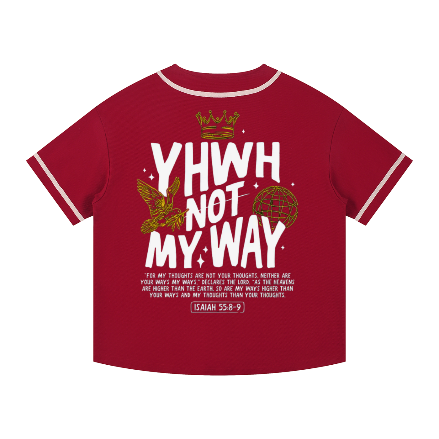 YHWH/Fishers of Men Contrast Piped Button-Up Jersey