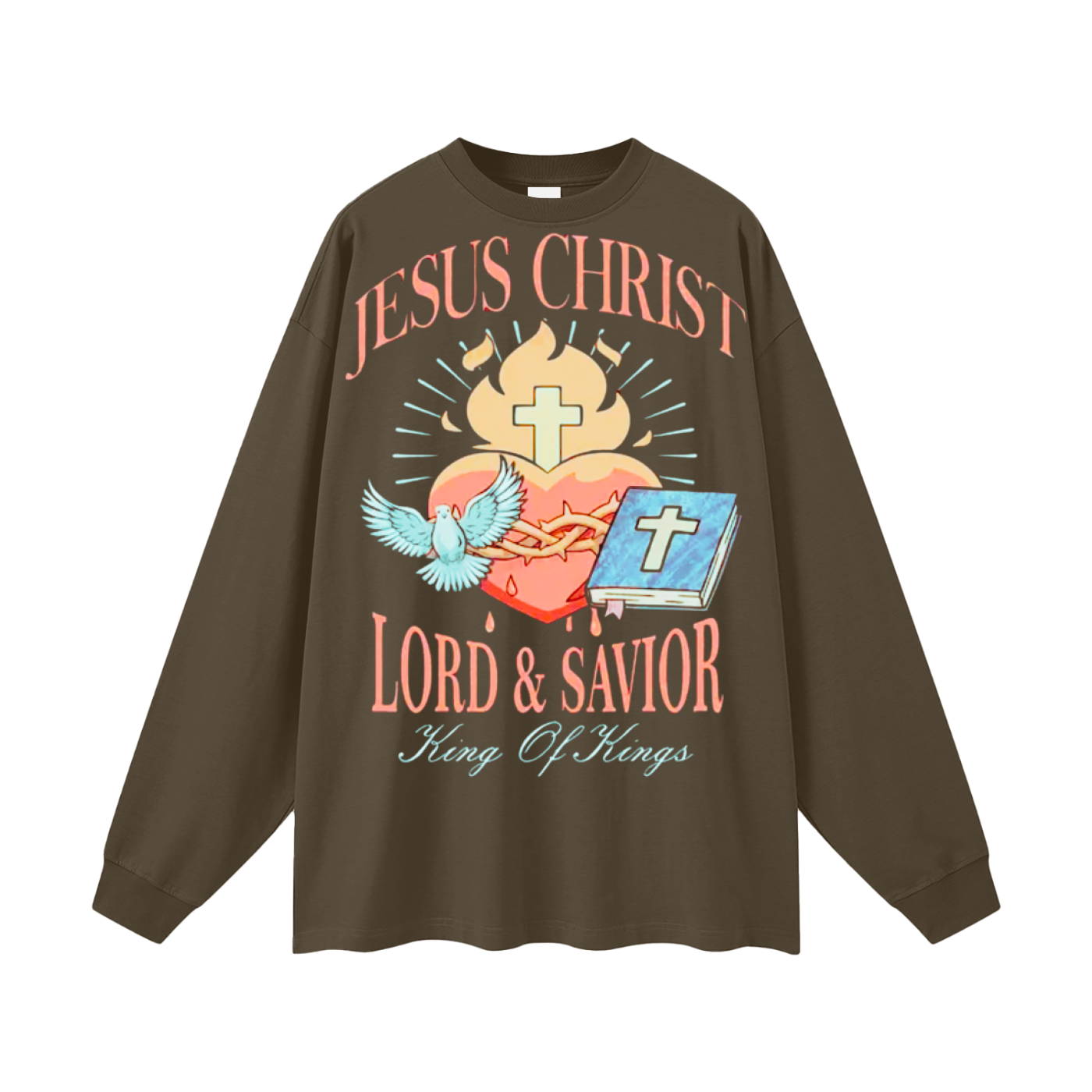 "Lord and Savior" Oversized Unisex Long Sleeve T-Shirt