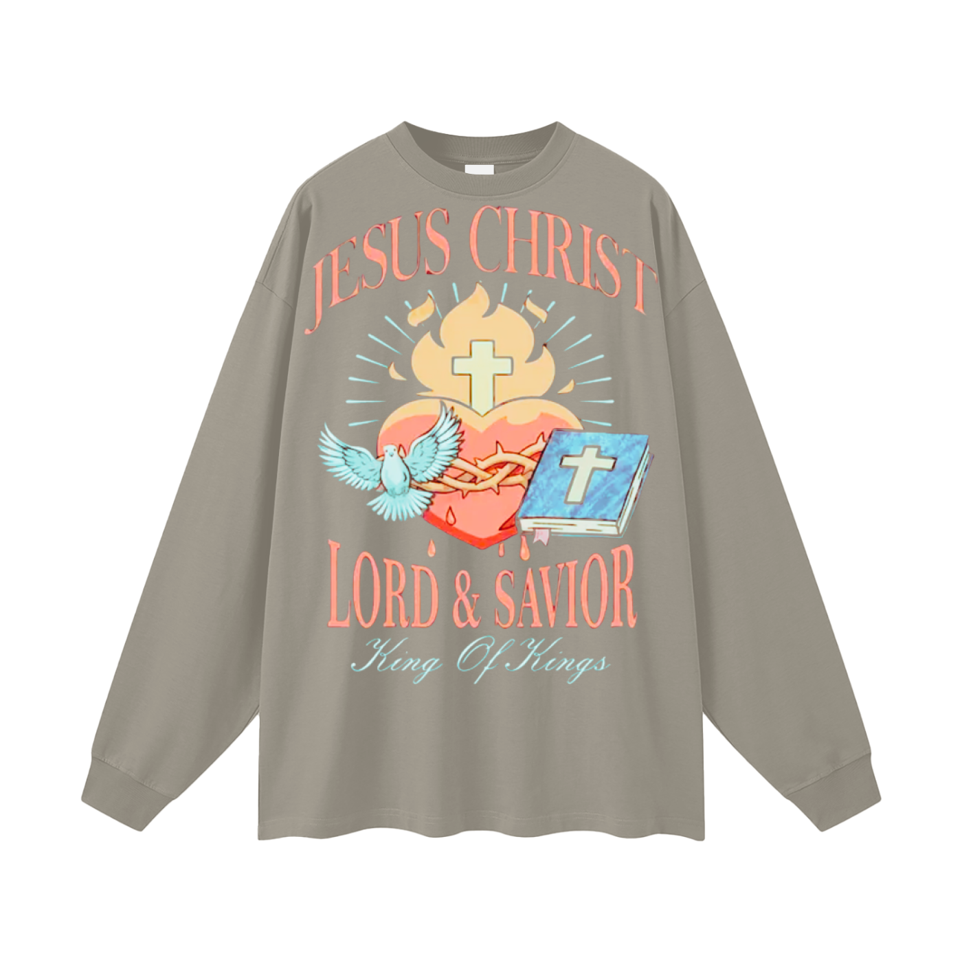 "Lord and Savior" Oversized Unisex Long Sleeve T-Shirt