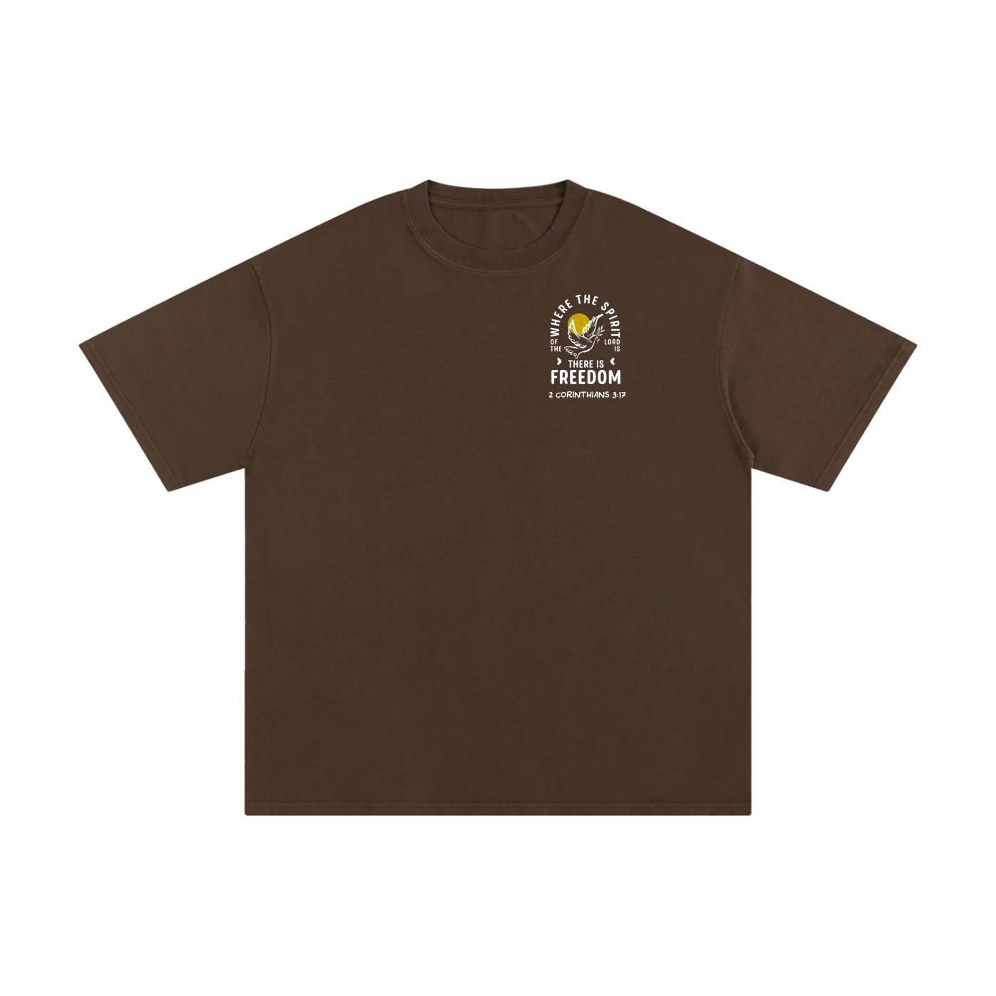 2 Corinthians 3:17 Unisex Pure Cotton T-Shirt