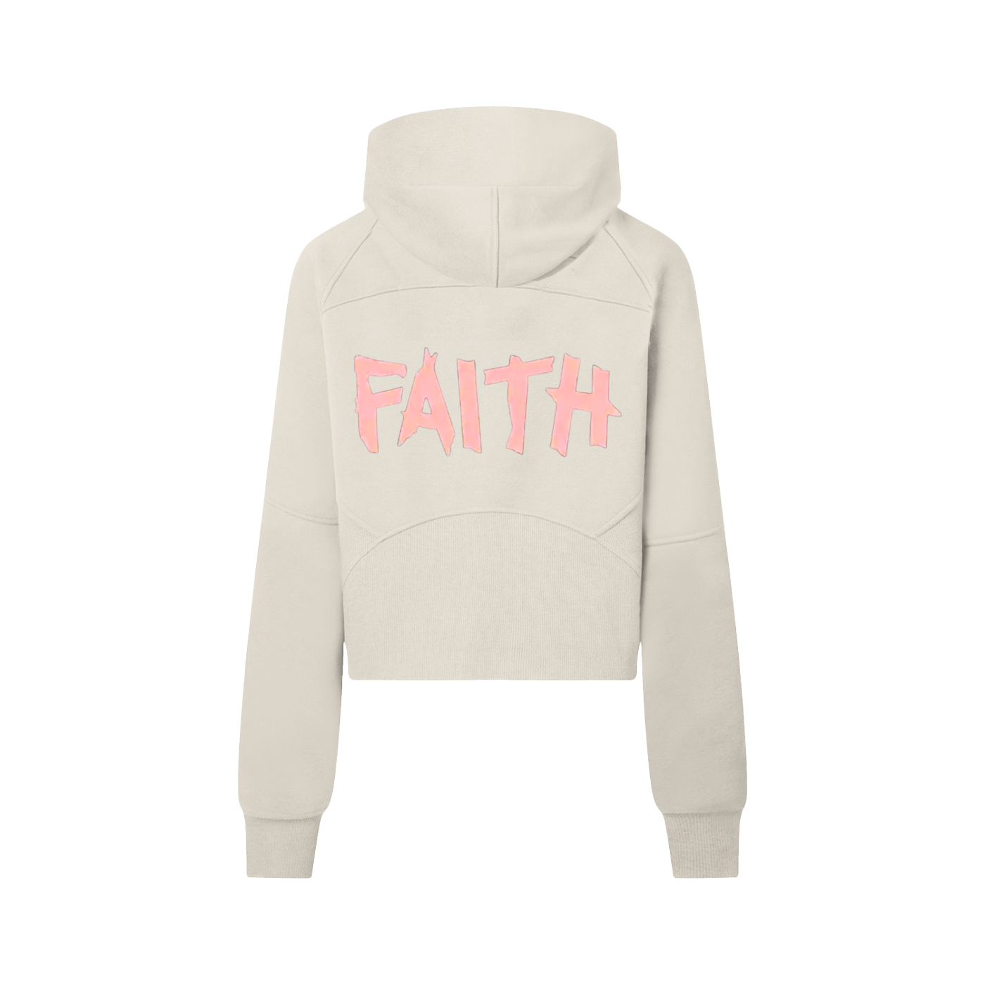 "Faith" Women's Cropped Half-Zip Hoodie