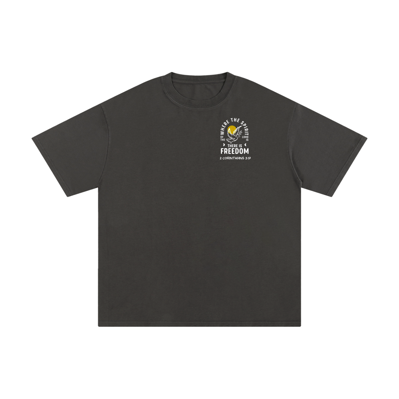 2 Corinthians 3:17 Unisex Pure Cotton T-Shirt