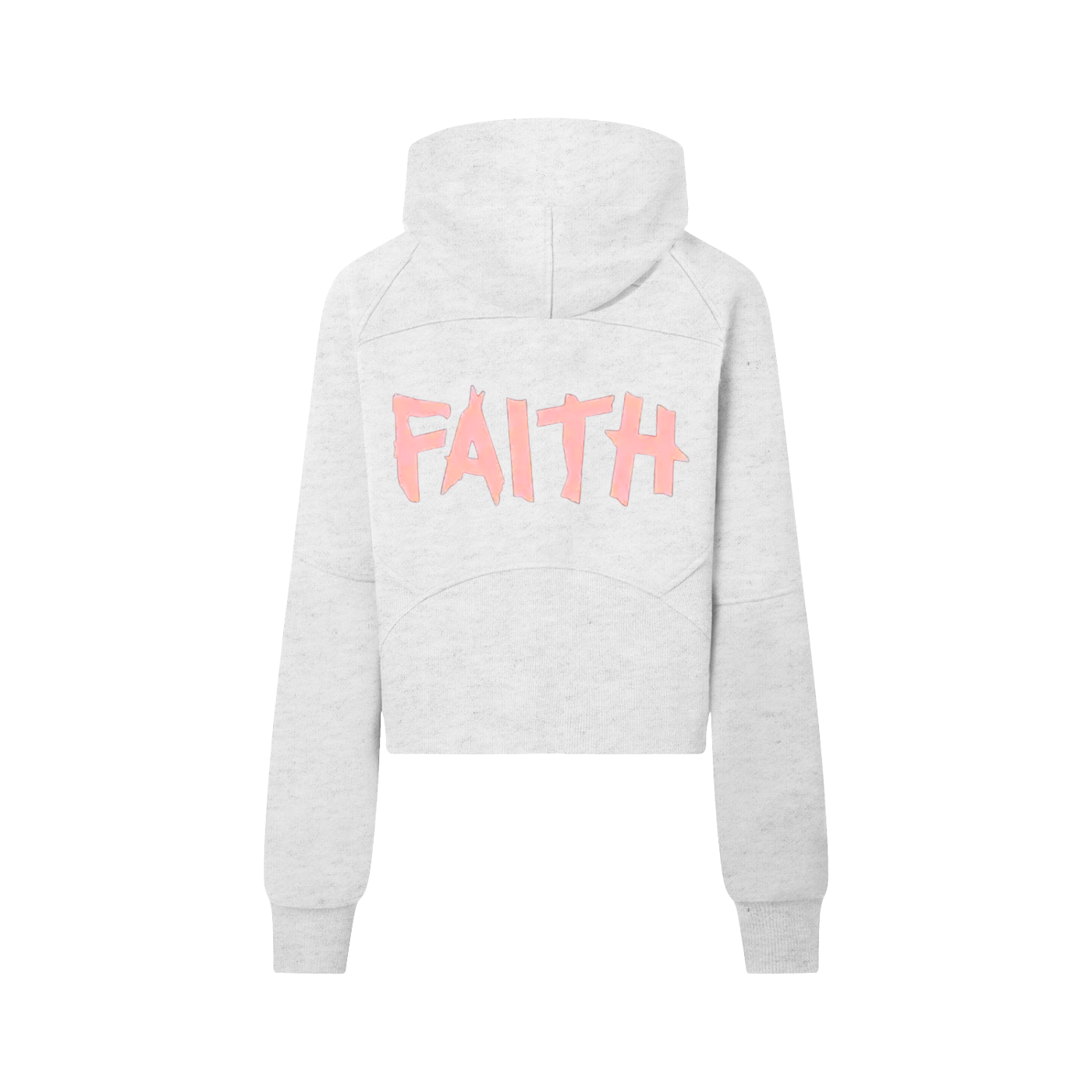 "Faith" Women's Cropped Half-Zip Hoodie