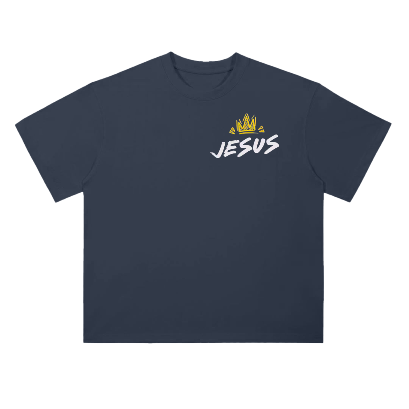 "Jesus is King" Heavyweight Drop Shoulder Cotton T-Shirt