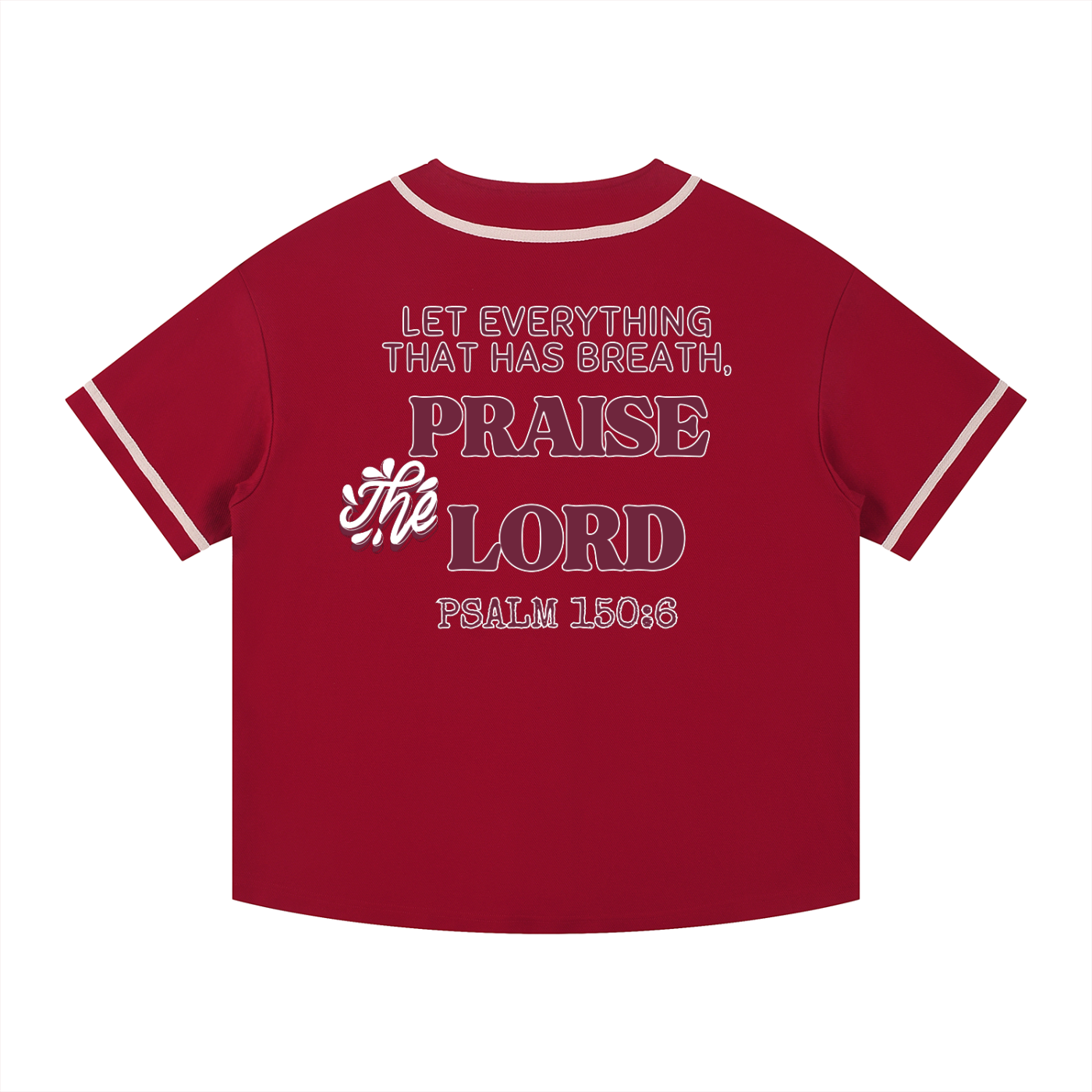 King Jesus Contrast Piped Button-Up Jersey