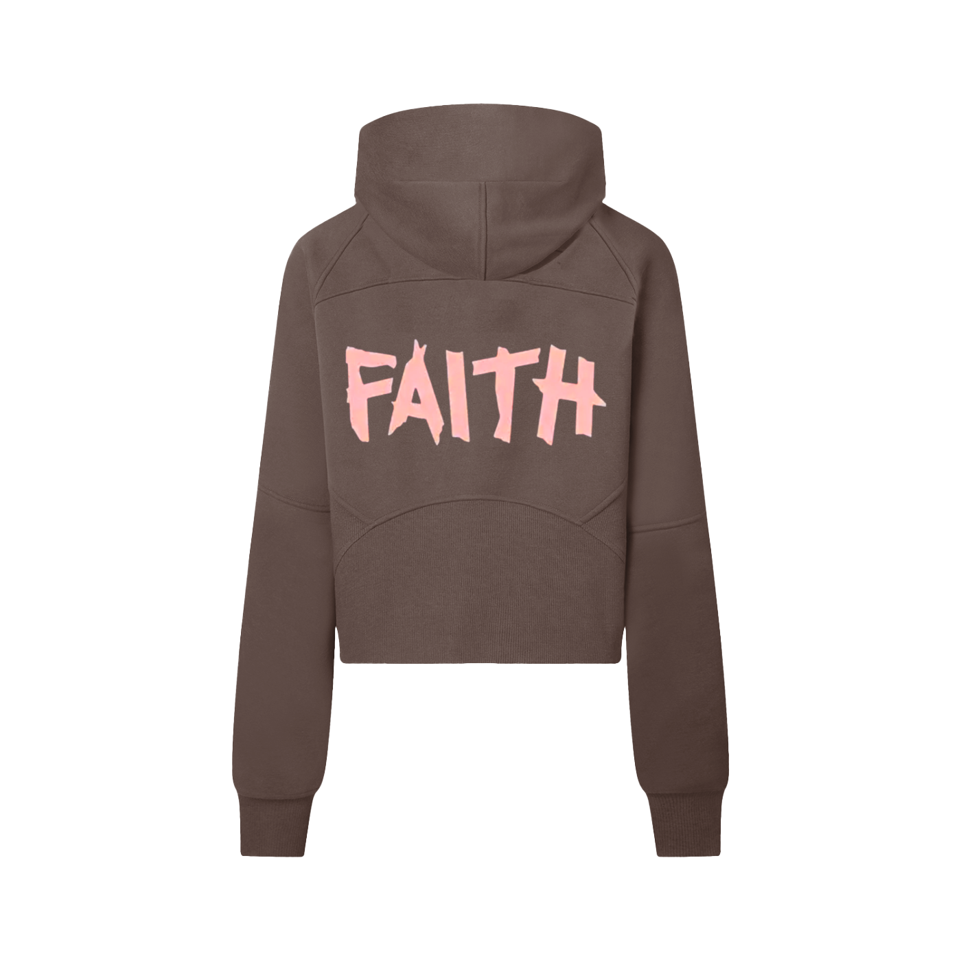 "Faith" Women's Cropped Half-Zip Hoodie
