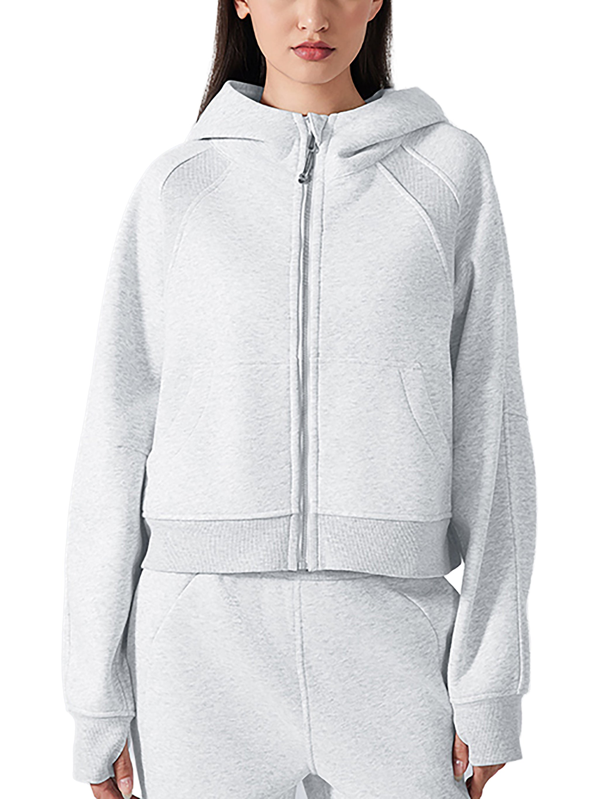 "Psalm 46:5" Women's Cropped Zip-Through Hoodie