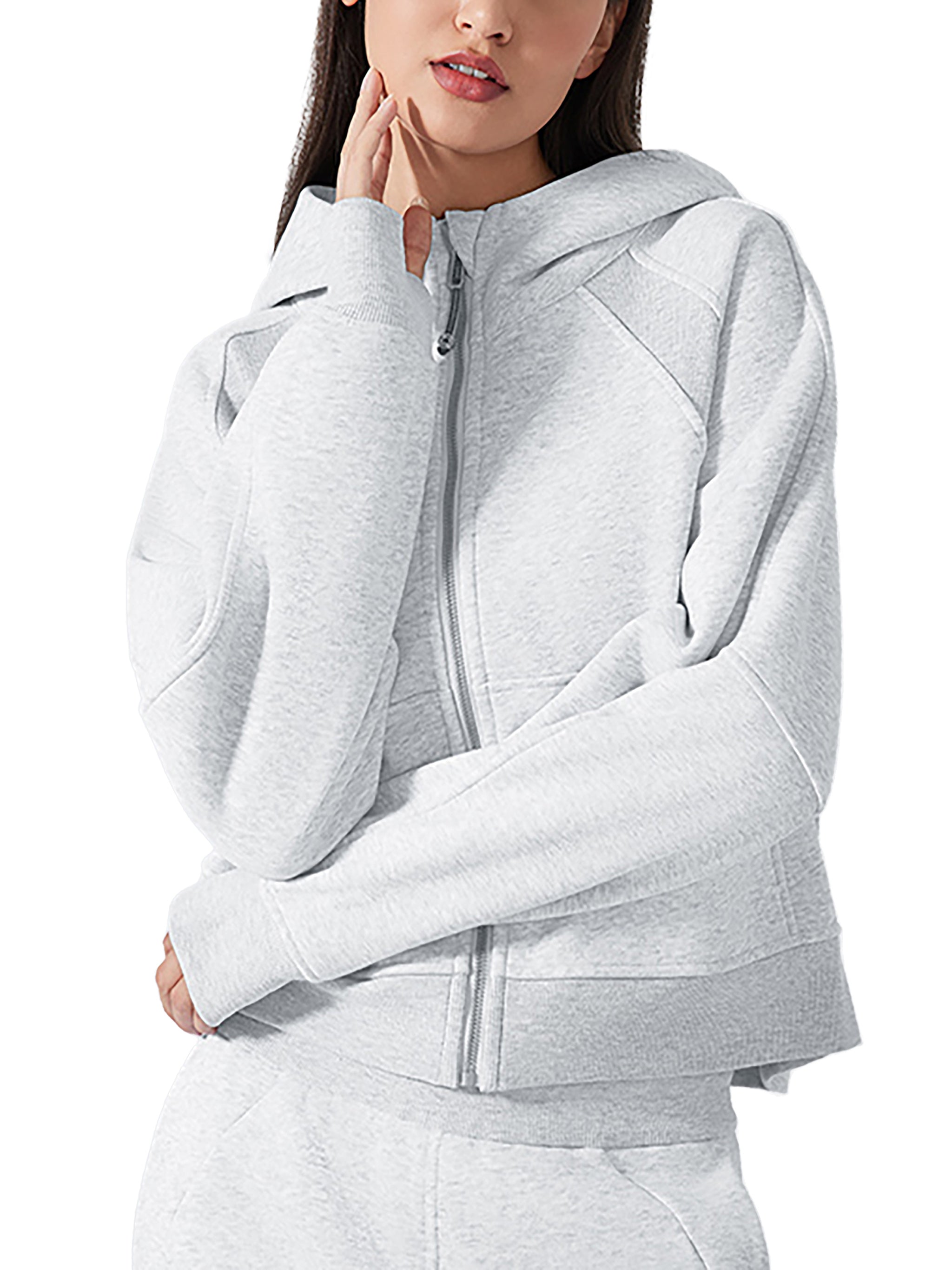 "Psalm 46:5" Women's Cropped Zip-Through Hoodie