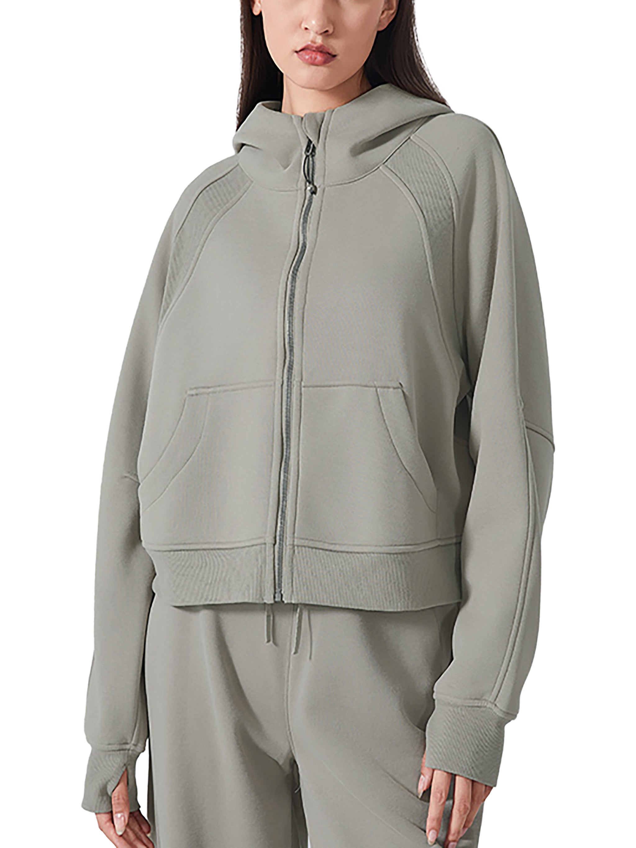 "Psalm 46:5" Women's Cropped Zip-Through Hoodie