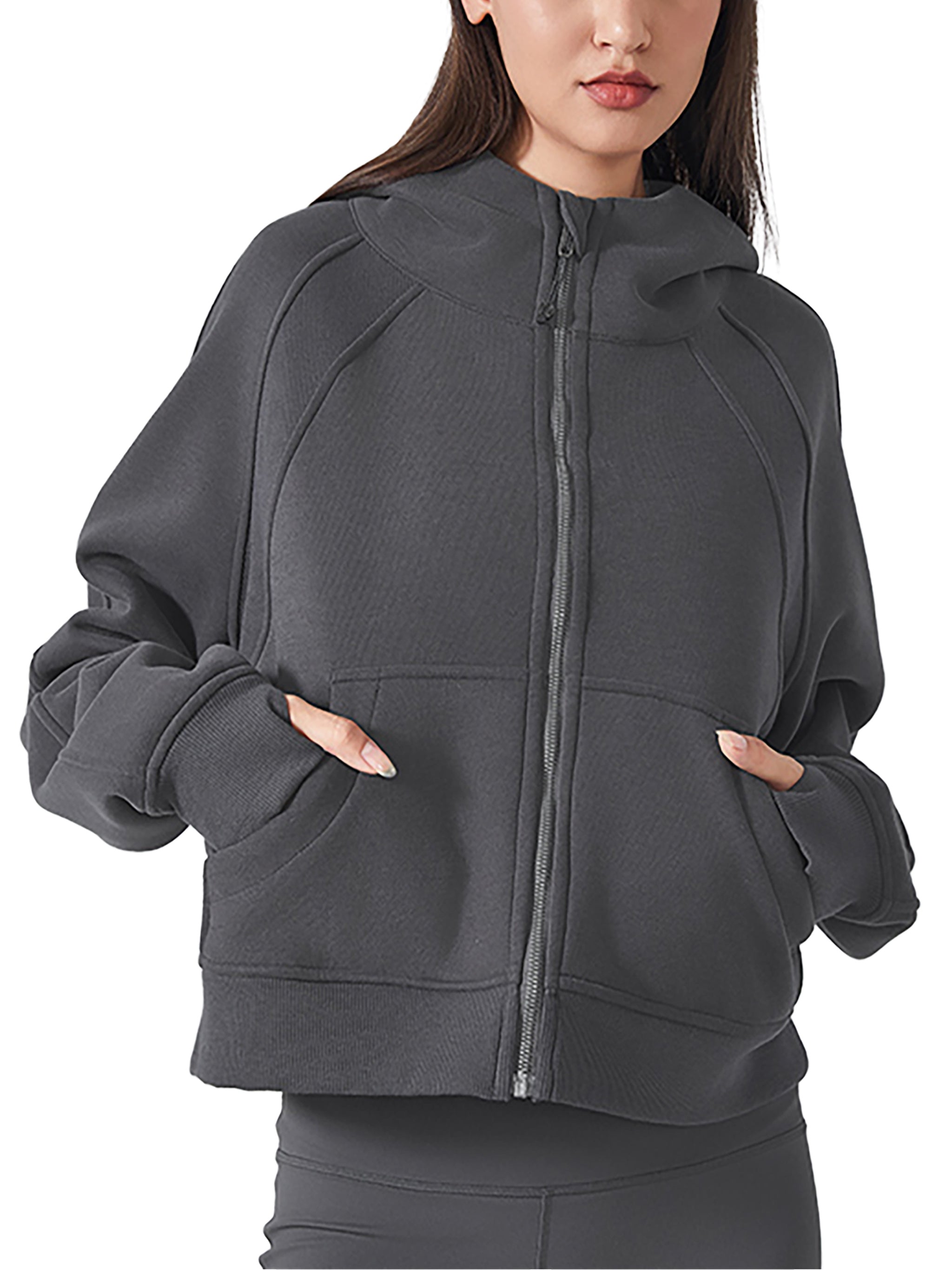 "Psalm 46:5" Women's Cropped Zip-Through Hoodie