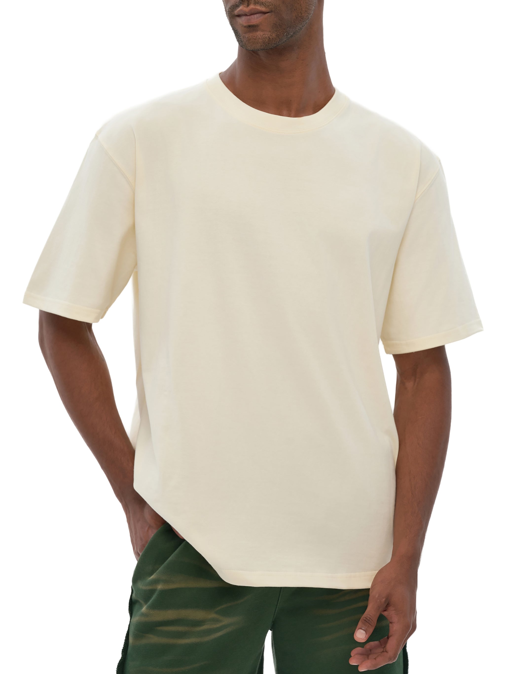 "Jesus is King" Heavyweight Drop Shoulder Cotton T-Shirt