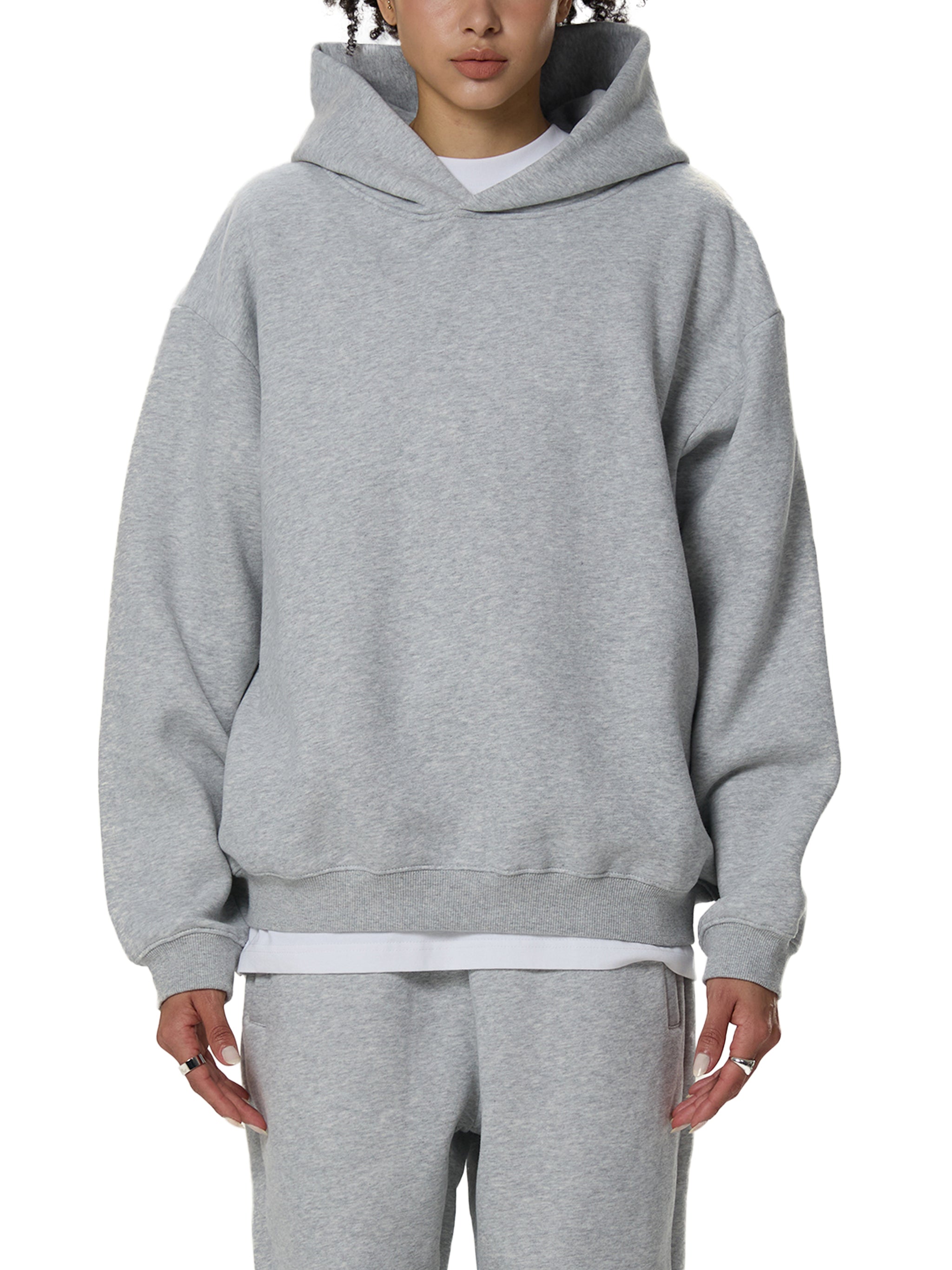 "Seek First" Fleeced Boxy Hoodie