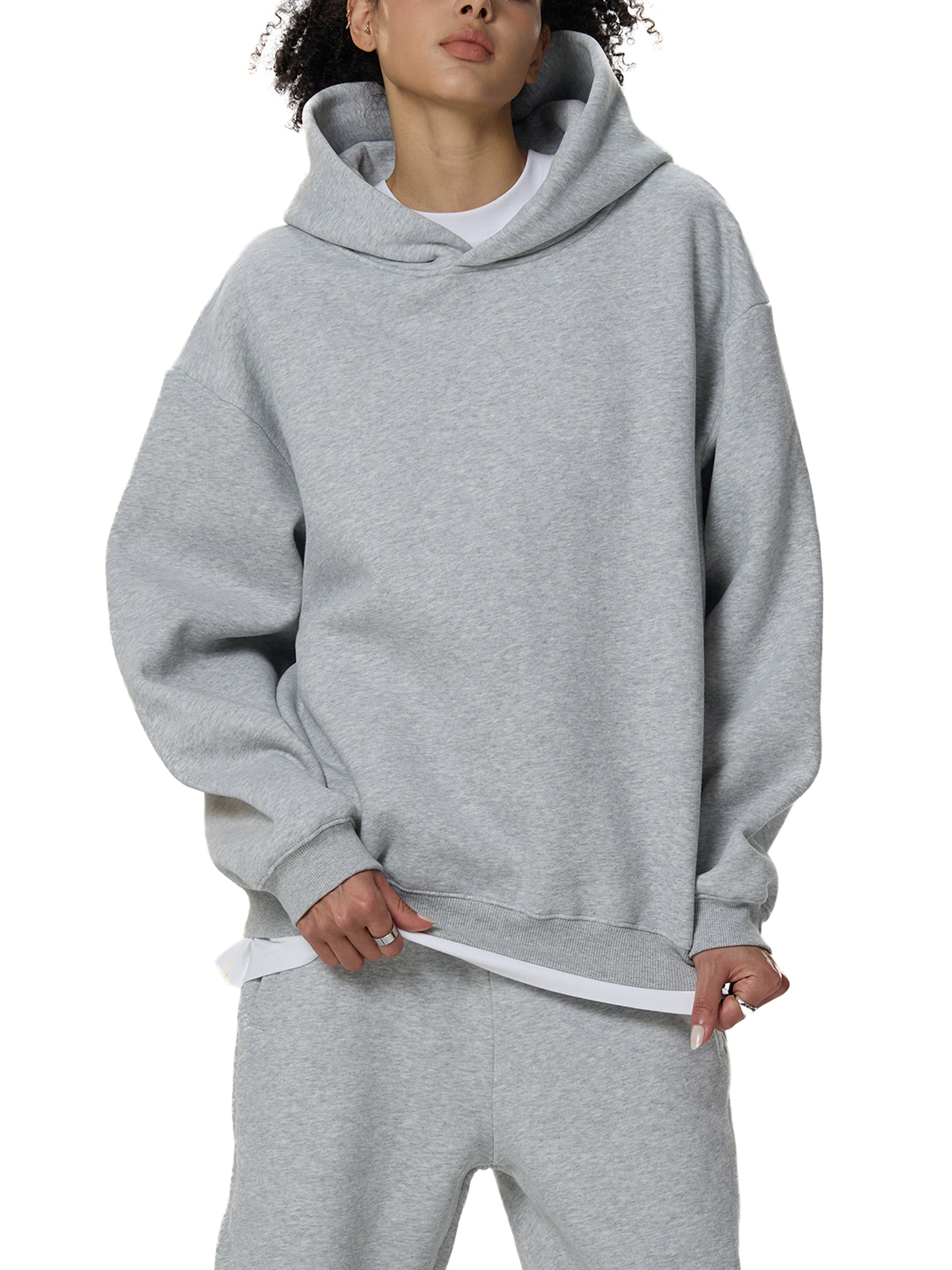 "Seek First" Fleeced Boxy Hoodie