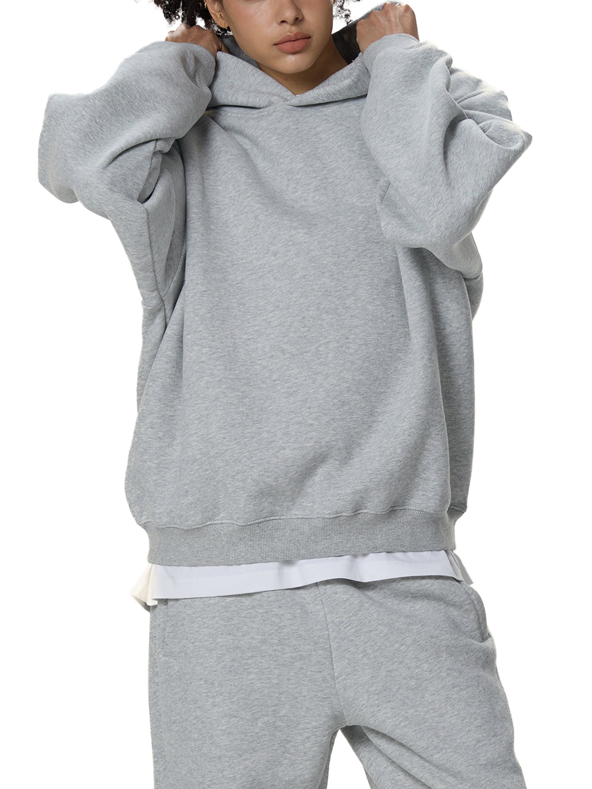 "Seek First" Fleeced Boxy Hoodie