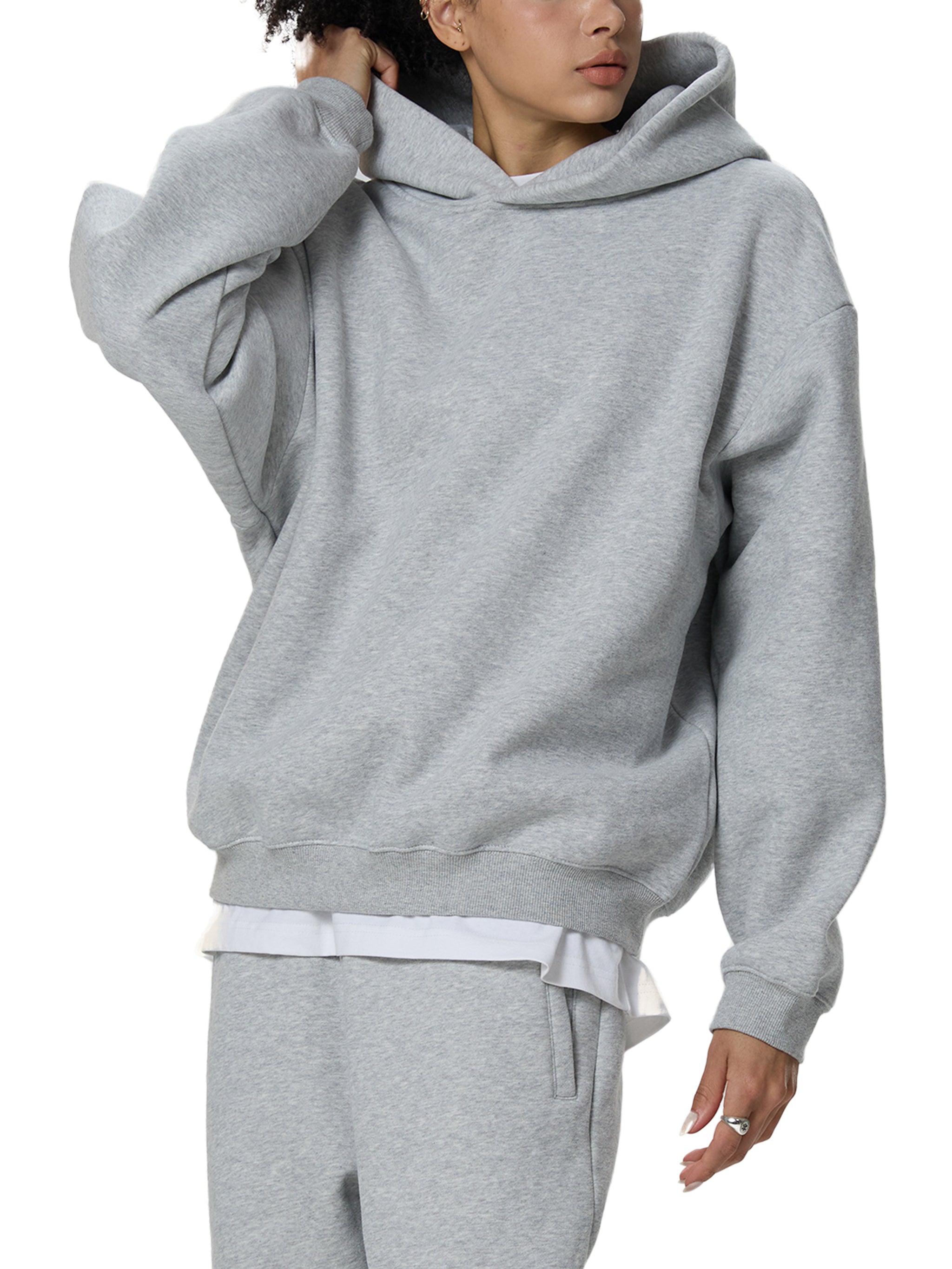 "Seek First" Fleeced Boxy Hoodie