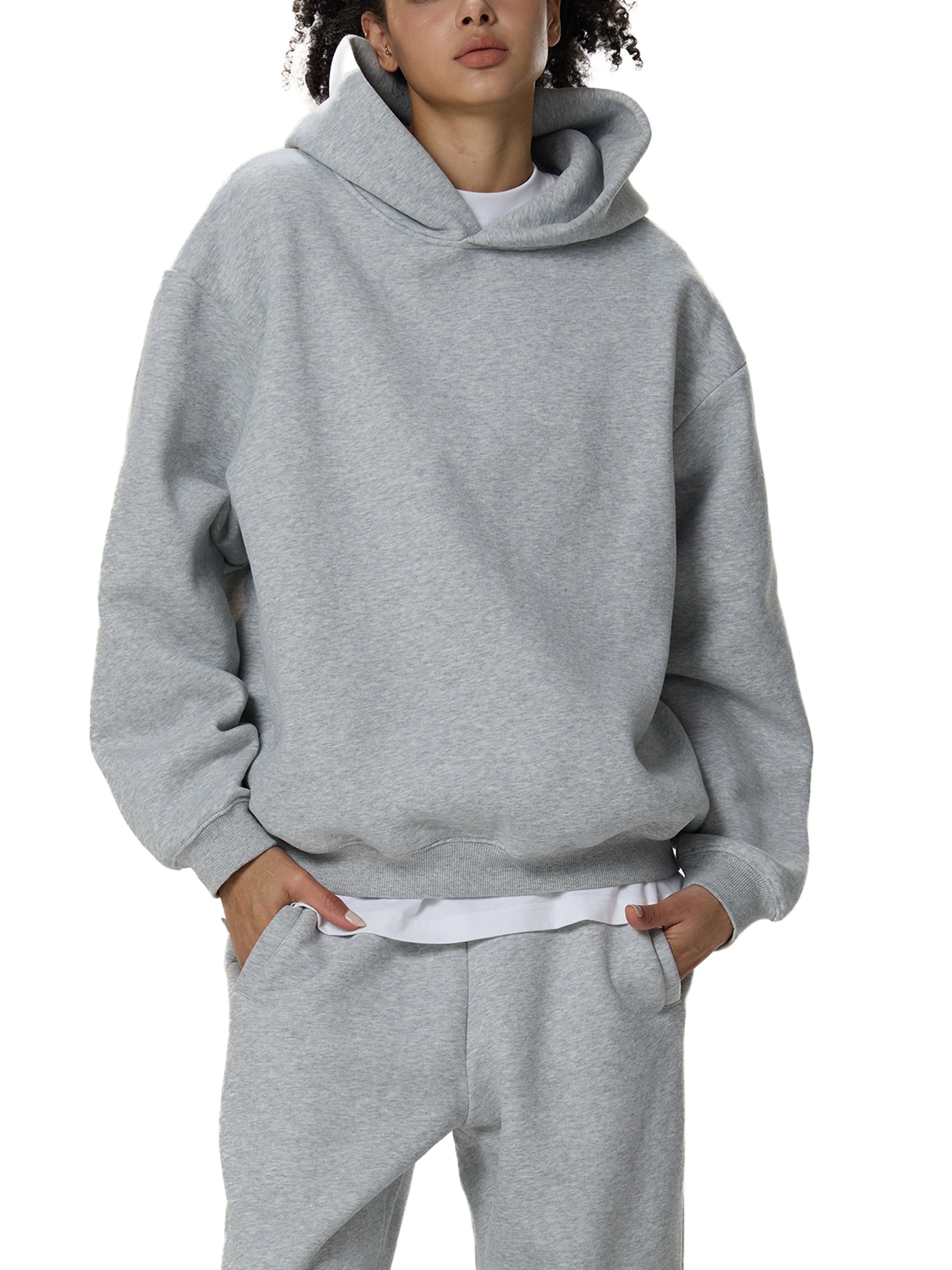 "Seek First" Fleeced Boxy Hoodie